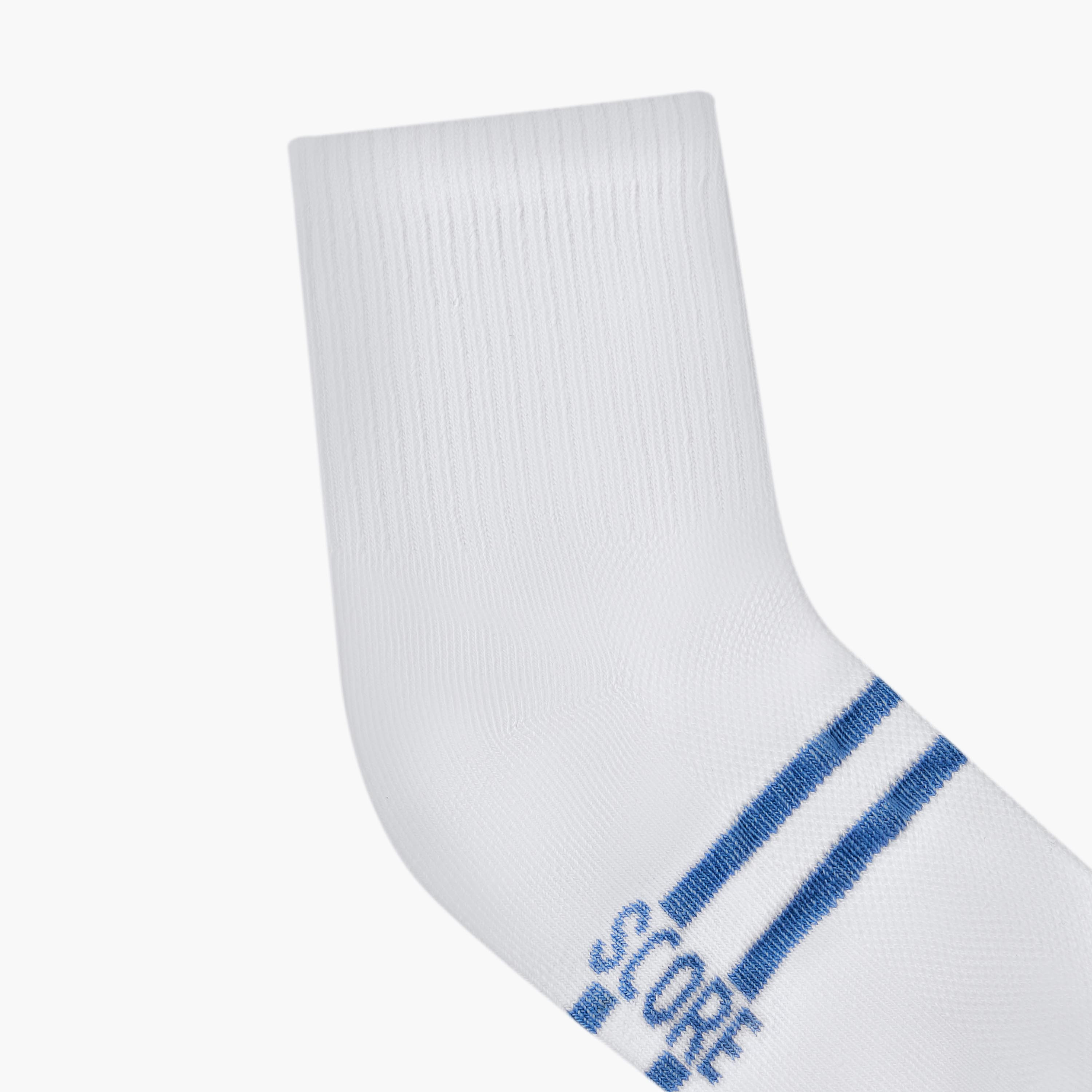 Pack of 3 Juniors Boys Socks with Slogan Print-boys-accessories-socks-image-3
