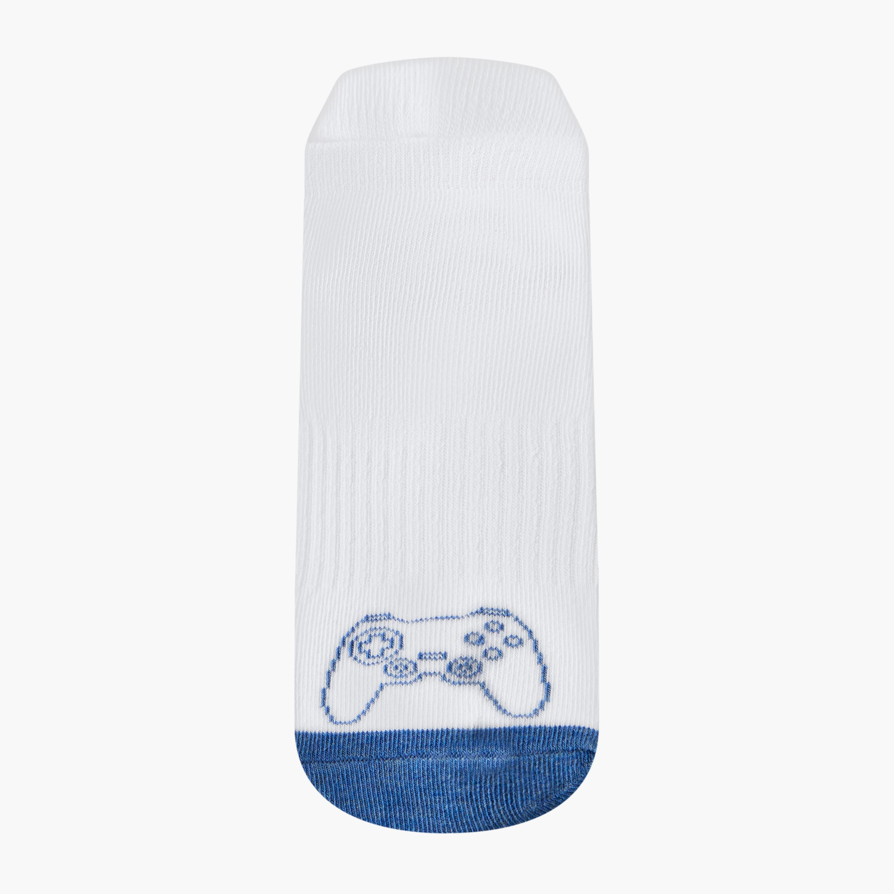 Pack of 3 Juniors Boys Socks with Gamer Print-boys-accessories-socks-image-2