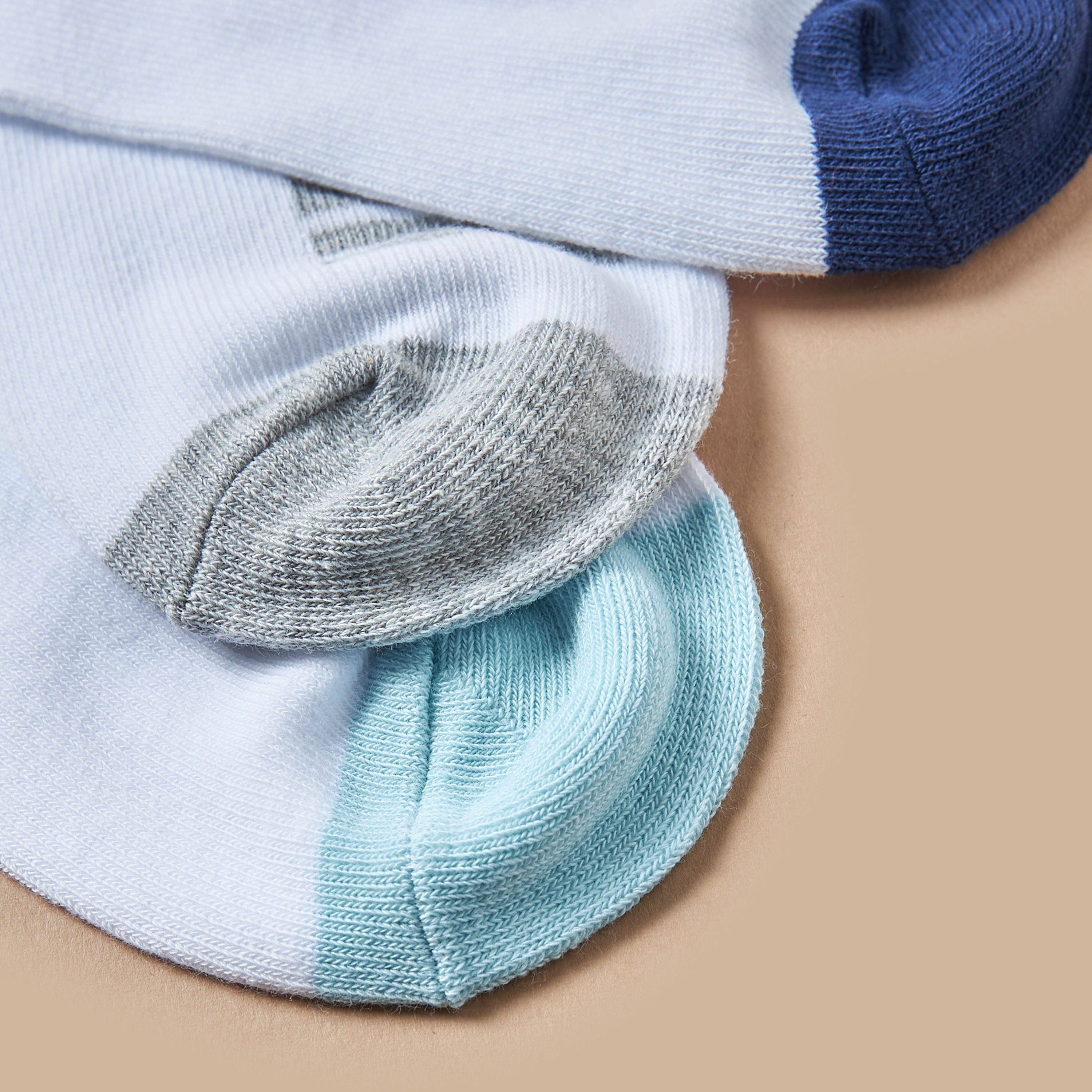 Juniors Colourblock Ankle Length Socks - Set of 3-boys-accessories-socks-image-4