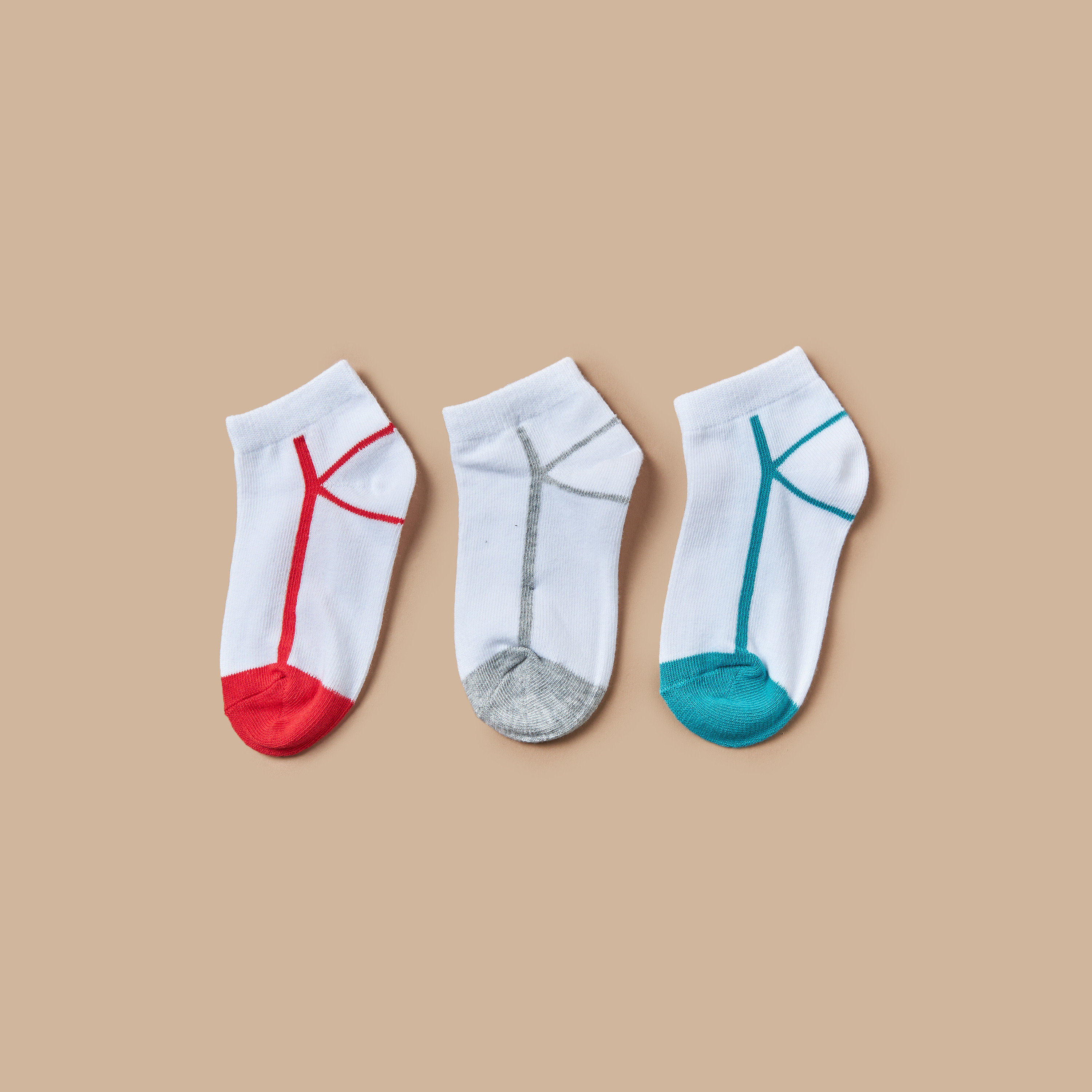 Juniors Printed Ankle Length Socks - Set of 3-boys-accessories-socks-image-1