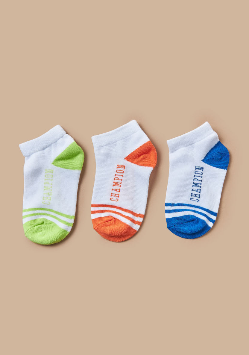 Juniors Printed Ankle Length Socks - Set of 3-Underwear and Socks-image-0