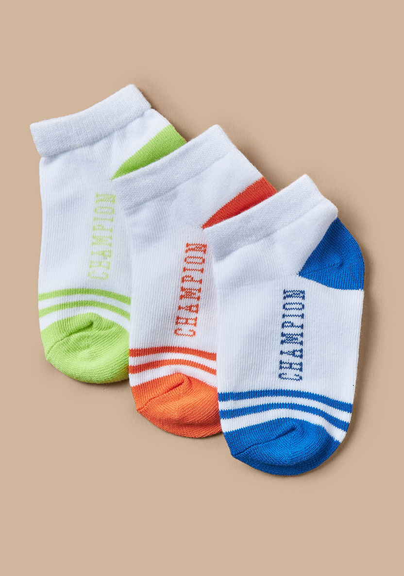 Juniors Printed Ankle Length Socks - Set of 3-Underwear and Socks-image-1