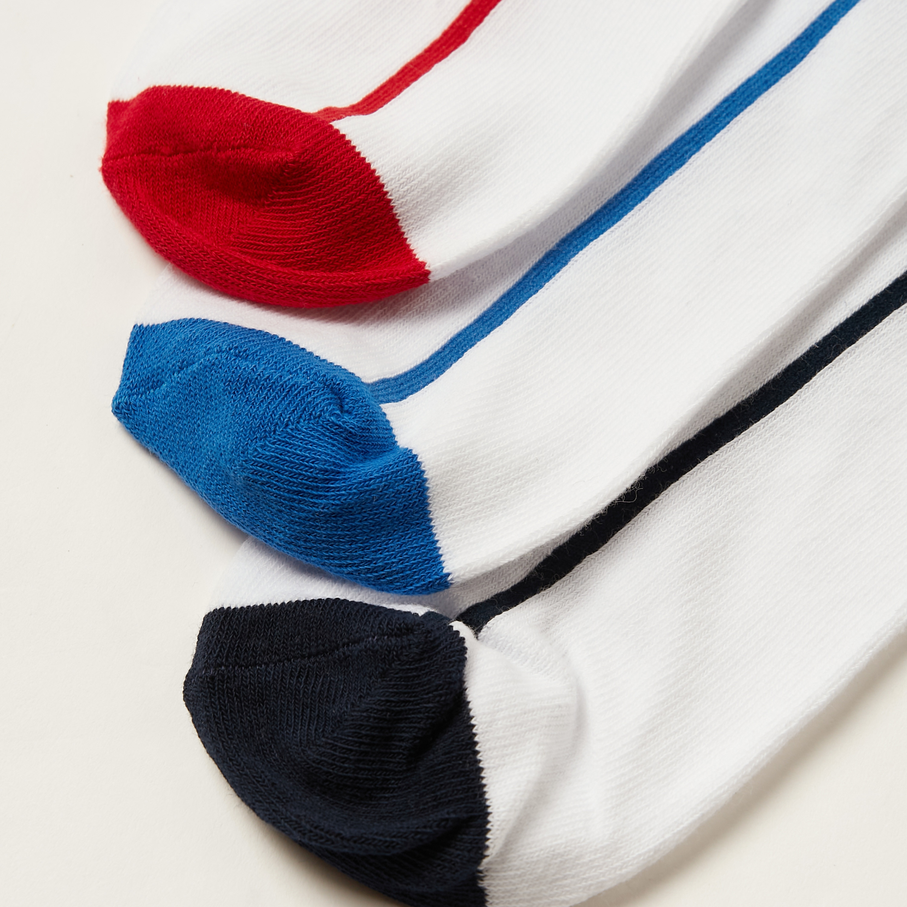 Juniors Assorted Ankle Length Socks - Set of 3-boys-accessories-socks-image-4