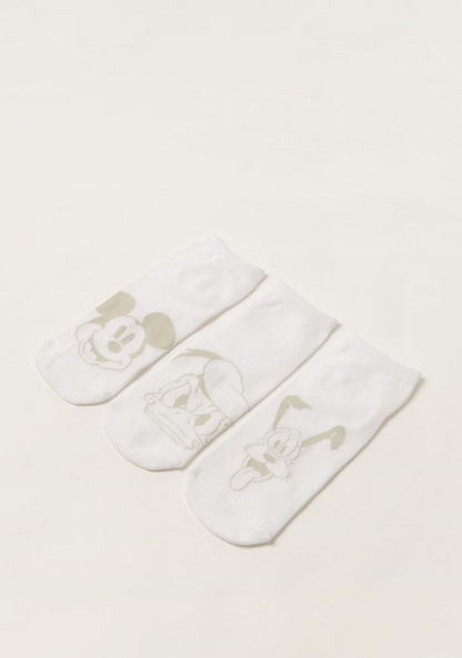 Disney Mickey and Friends Print Socks - Set of 3-Socks-image-1