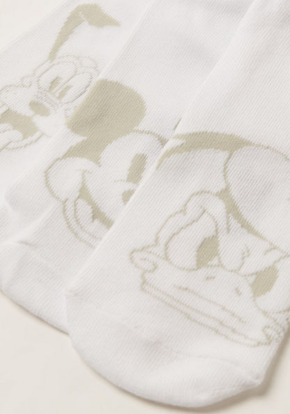 Disney Mickey and Friends Print Socks - Set of 3-Socks-image-2