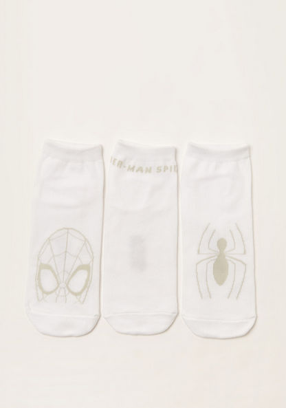 Spider-Man Texture Ankle Length Socks - Set of 3