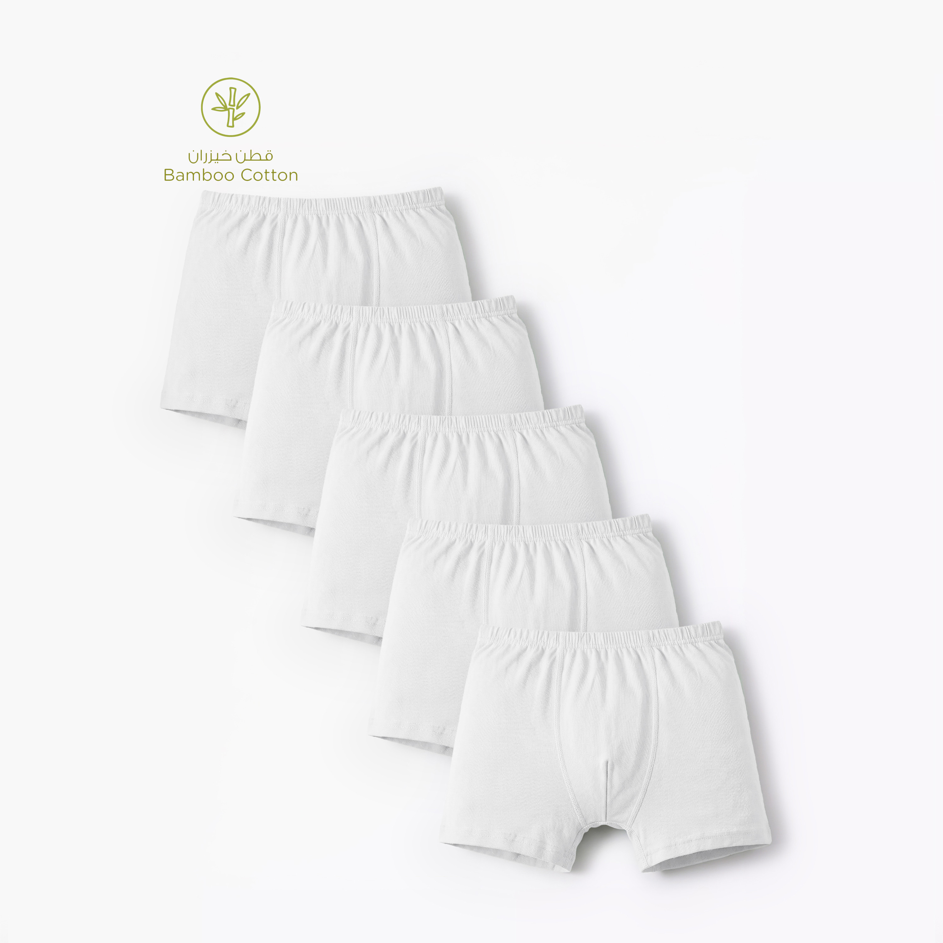 Pack of 5 Juniors Cotton Boxers with Elasticated Waistband-boys-clothing-innerwear-boxersandbriefs-image-1