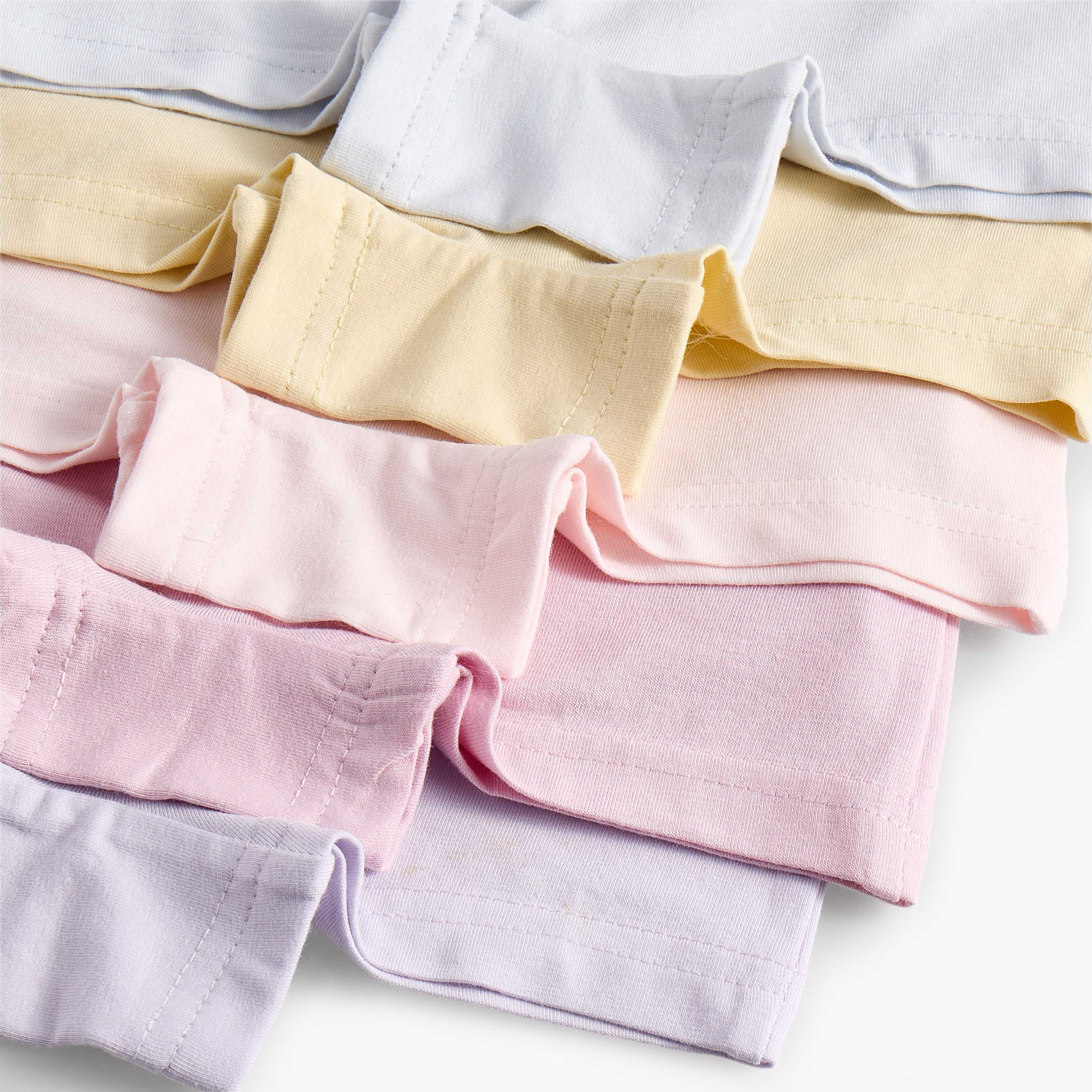 طقم سراويل داخلية سادة 5 قطع بخصر مطّاطي من جونيورز-girls-clothing-multipacks-image-8