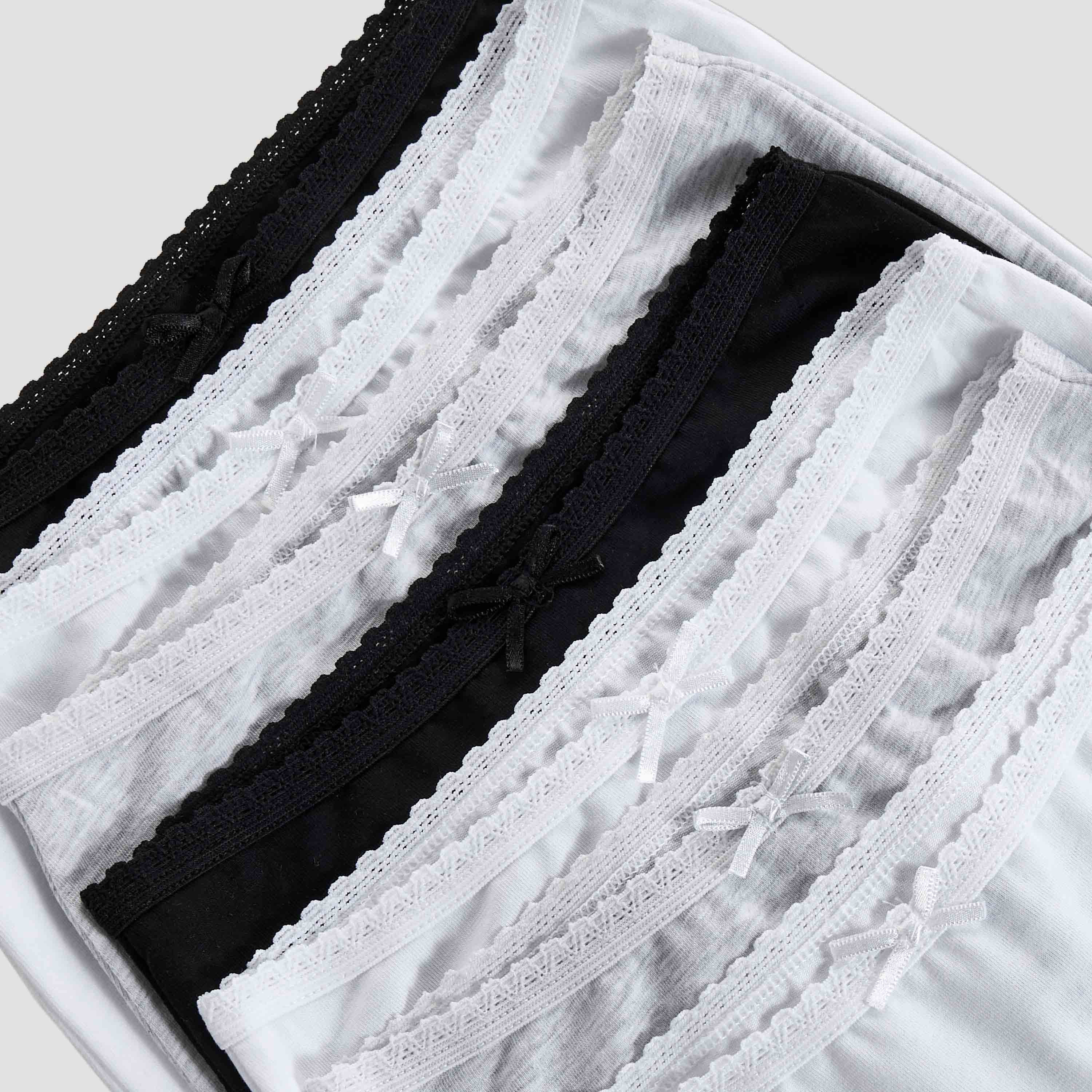 Juniors Girls Panties with Lace Detail - Cotton - 7-Piece Set-girls-clothing-innerwear-panties-image-5