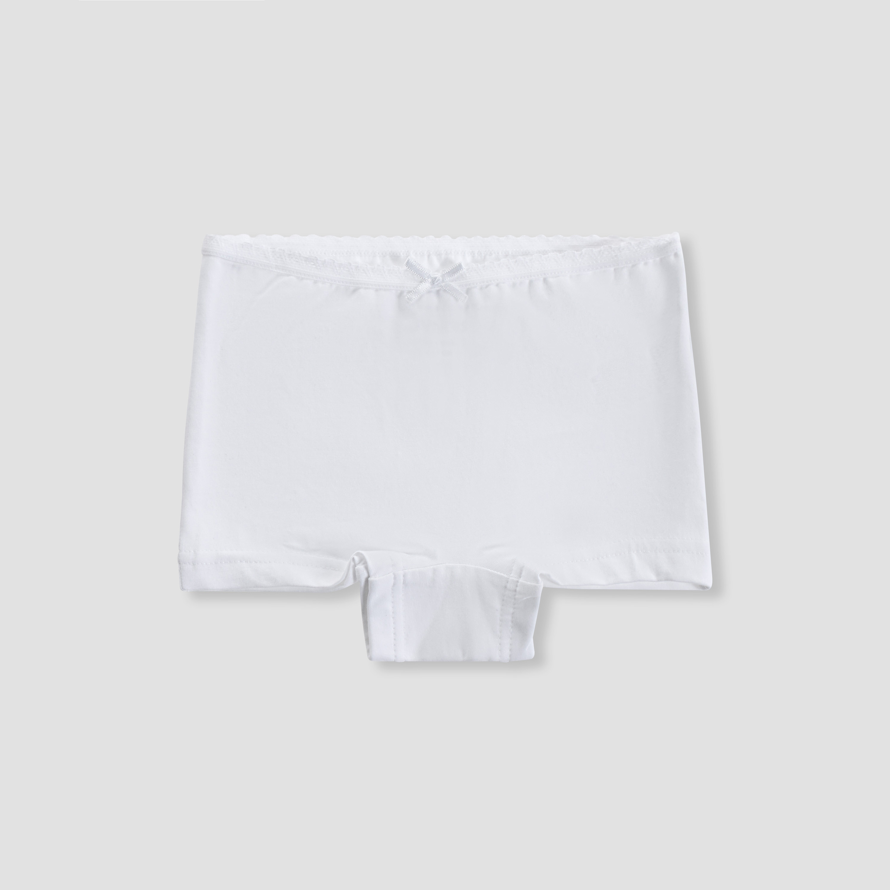 Pack of 7 Juniors Cotton Briefs with Lace Trim-girls-clothing-innerwear-panties-image-3