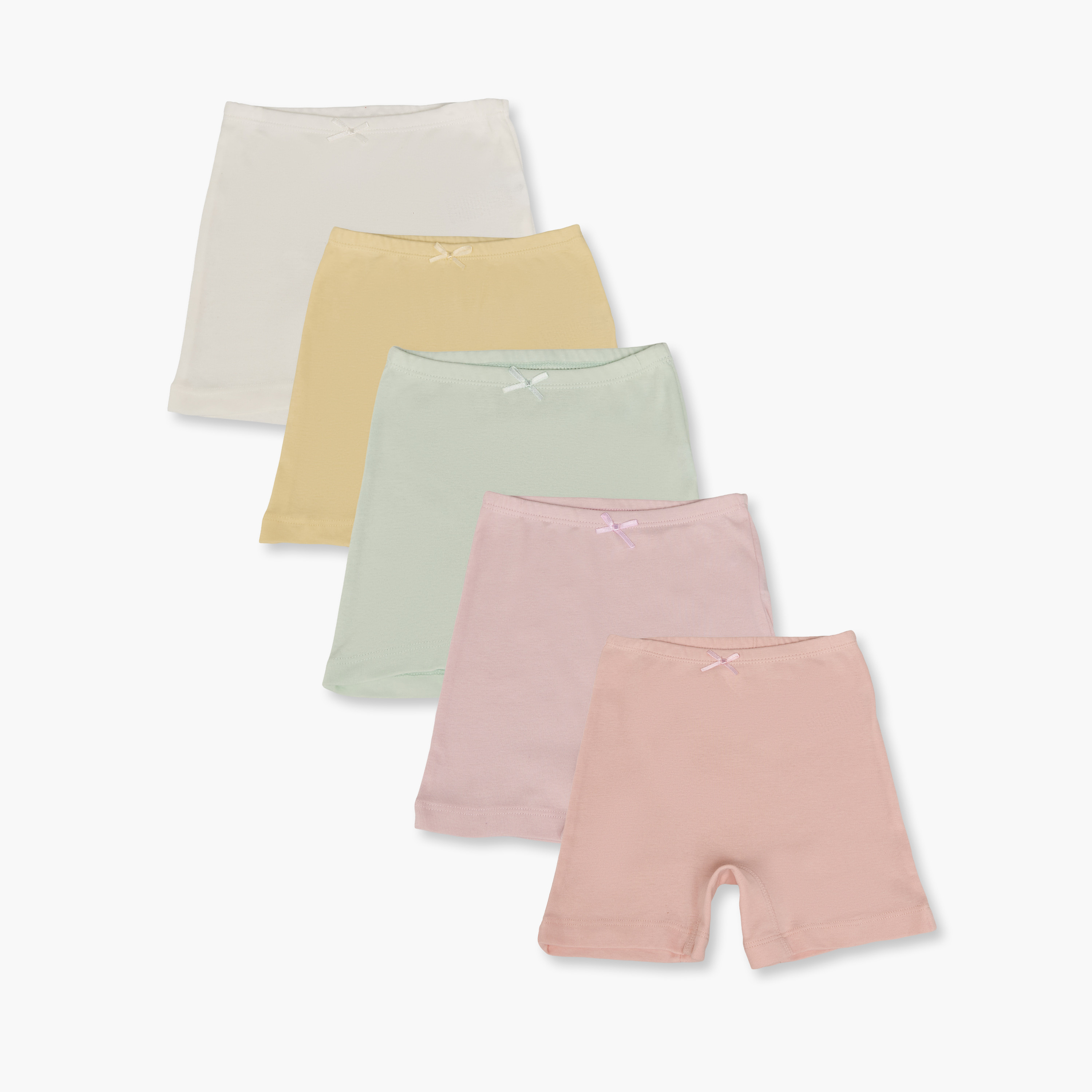 سراويل داخلية قطن بحزام خصر مطاطي من جونيورز - عبوة 5 قطع-girls-clothing-innerwear-panties-image-1
