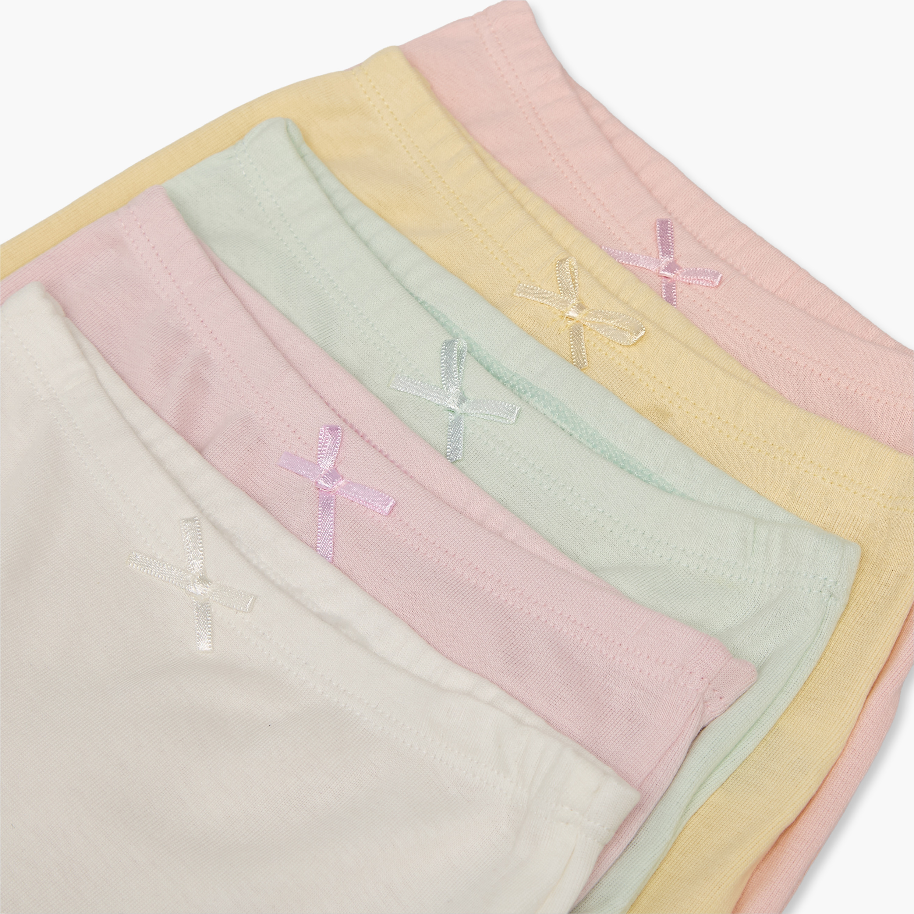سراويل داخلية قطن بحزام خصر مطاطي من جونيورز - عبوة 5 قطع-girls-clothing-innerwear-panties-image-7