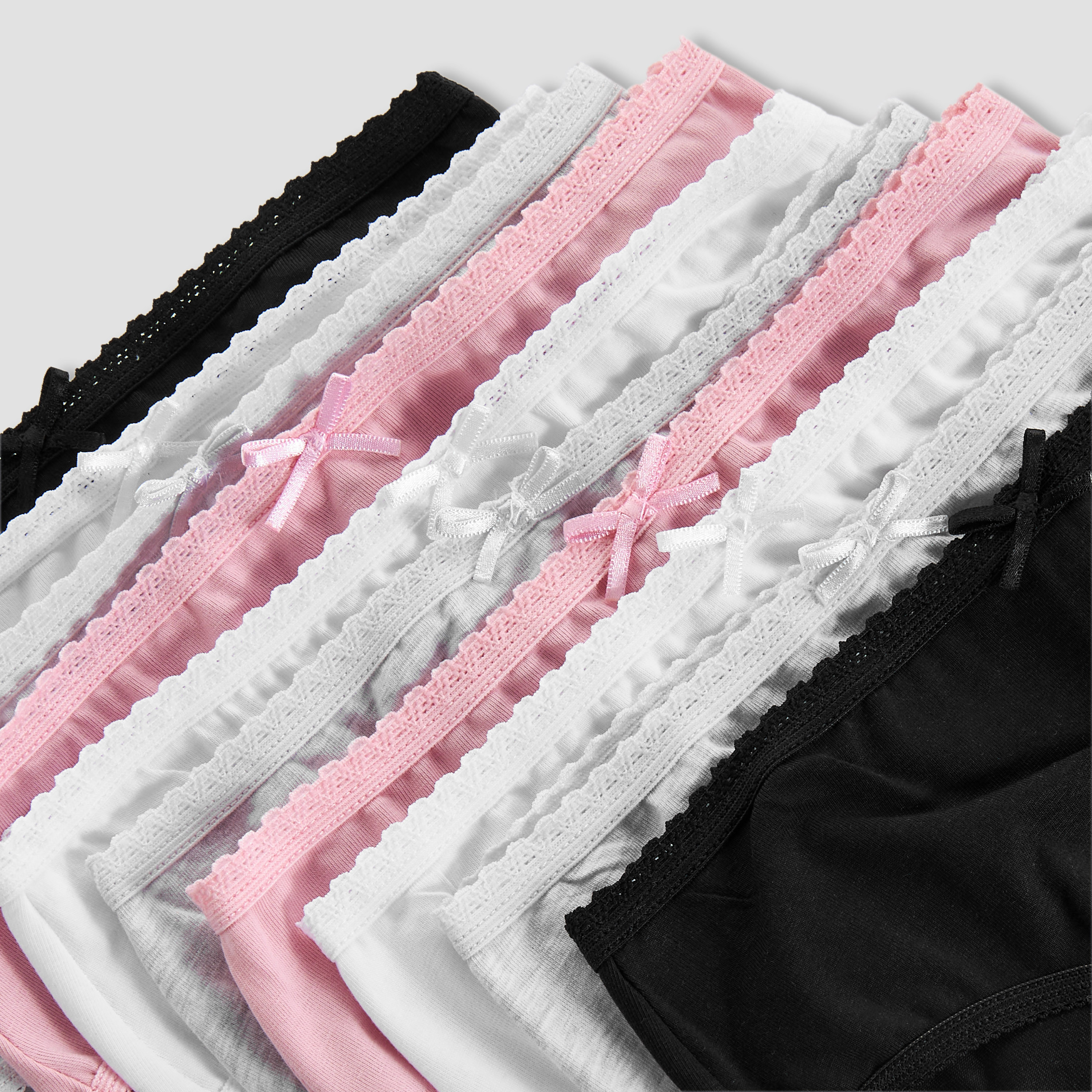 Juniors Girls Briefs with Bow Accent - Cotton - Set of 10-girls-clothing-innerwear-panties-image-6
