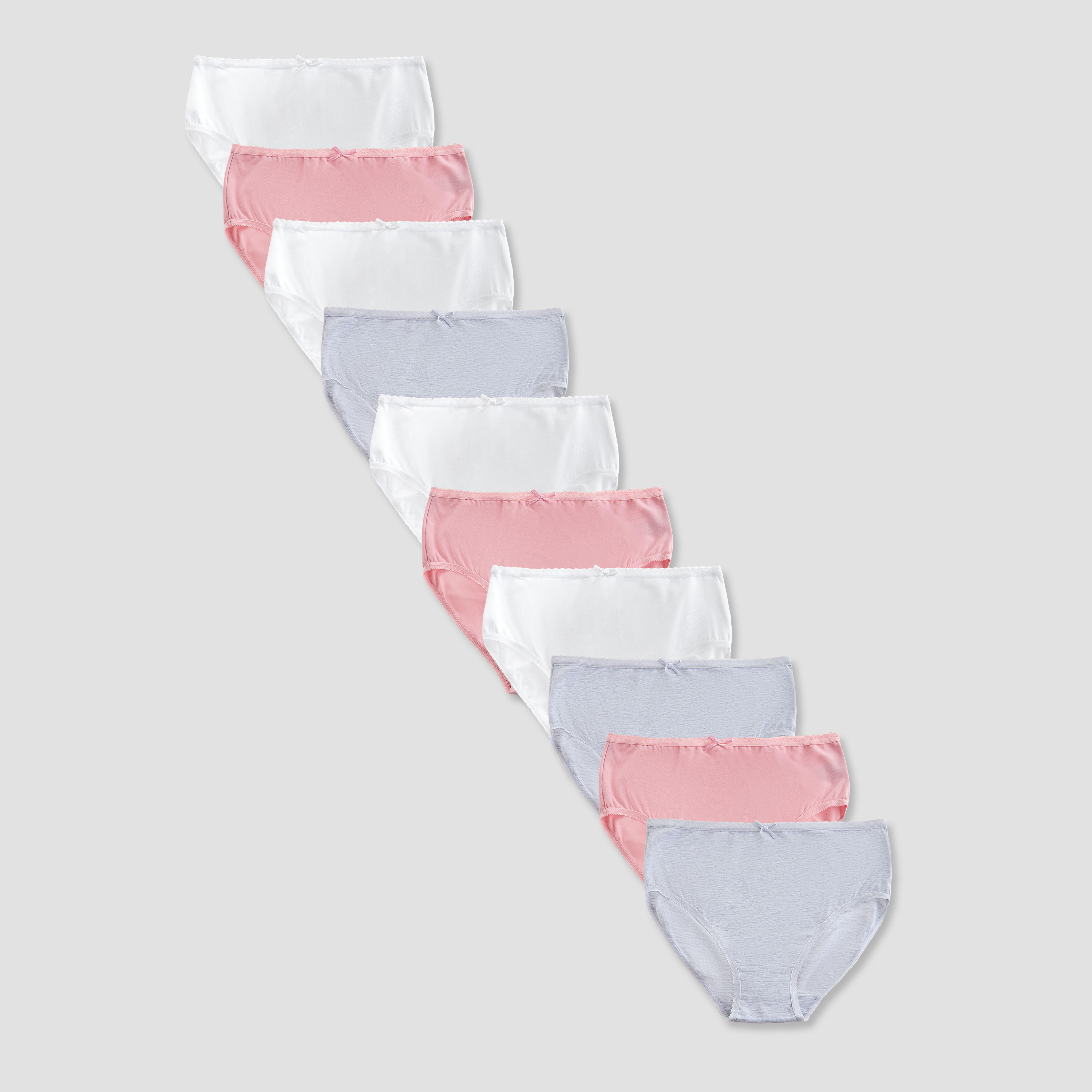 Juniors Girls Briefs with Bow Detail - Cotton - Set of 10-girls-clothing-innerwear-panties-image-1
