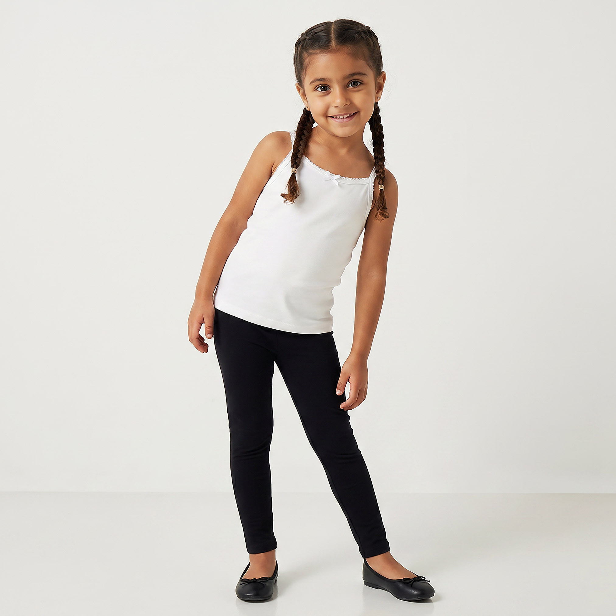 Juniors Solid Vest - Set of 5-girls-clothing-innerwear-vests-image-2