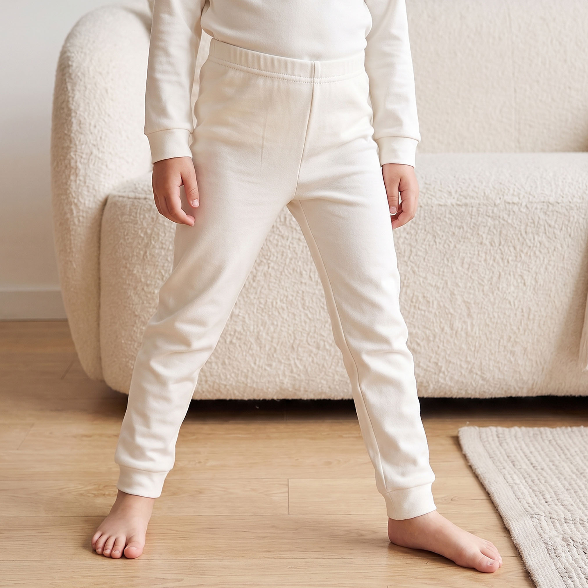 Pack of 2 Juniors Thermal Pants with Cuffed Hem-girls-clothing-winterwear-thermalsets-image-2