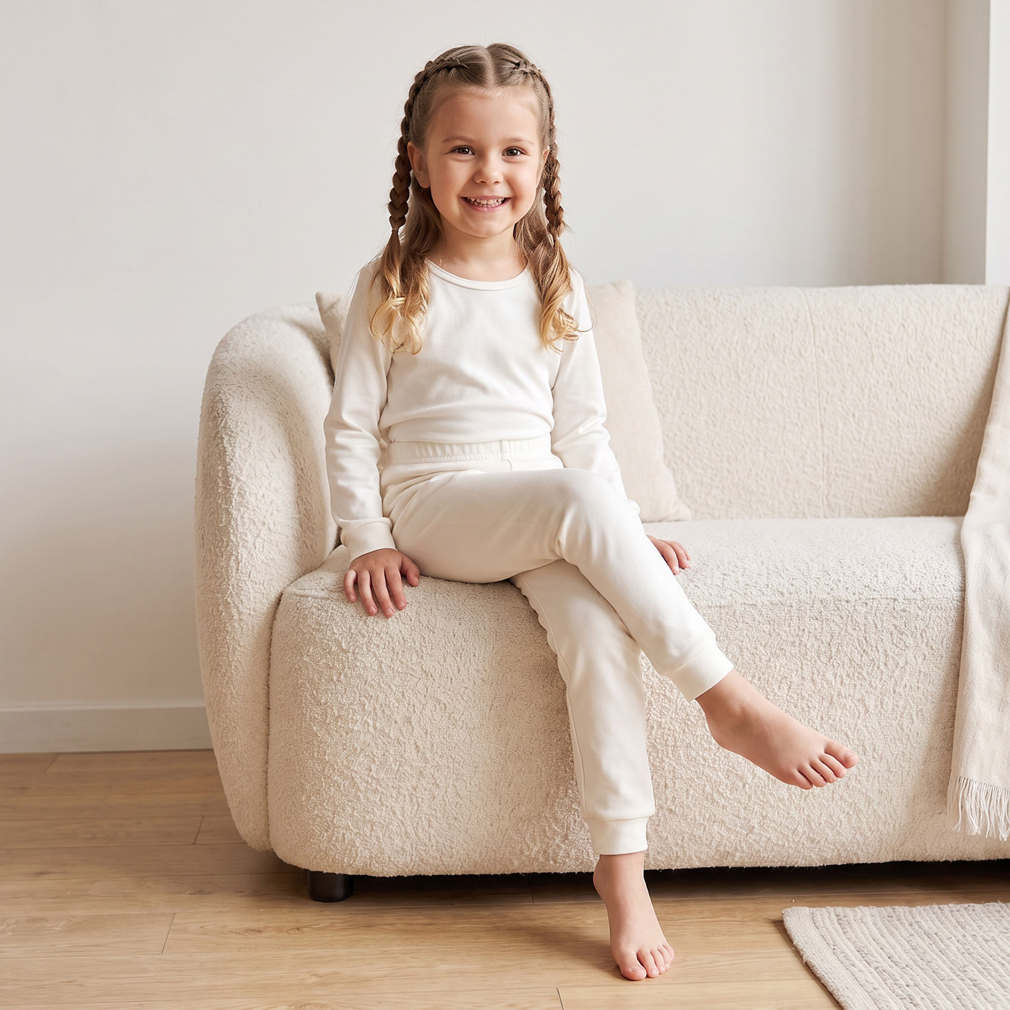 Pack of 2 Juniors Thermal Pants with Cuffed Hem-girls-clothing-winterwear-thermalsets-image-6