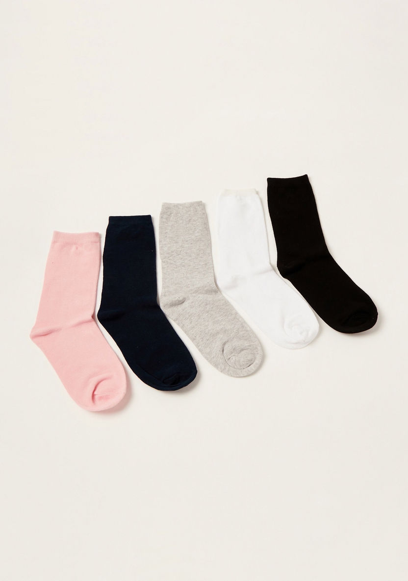 Gloo Solid Socks - Set of 5-Underwear and Socks-image-0