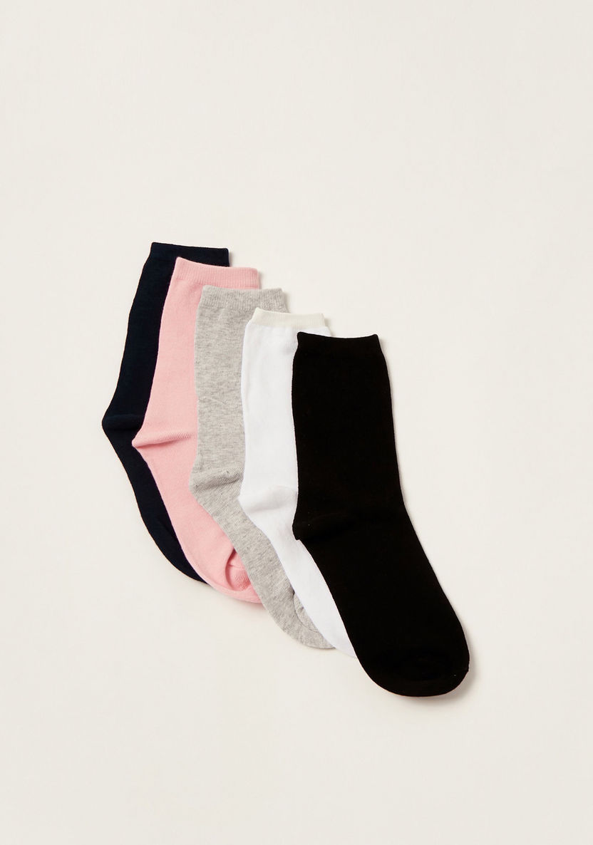 Gloo Solid Socks - Set of 5-Underwear and Socks-image-1