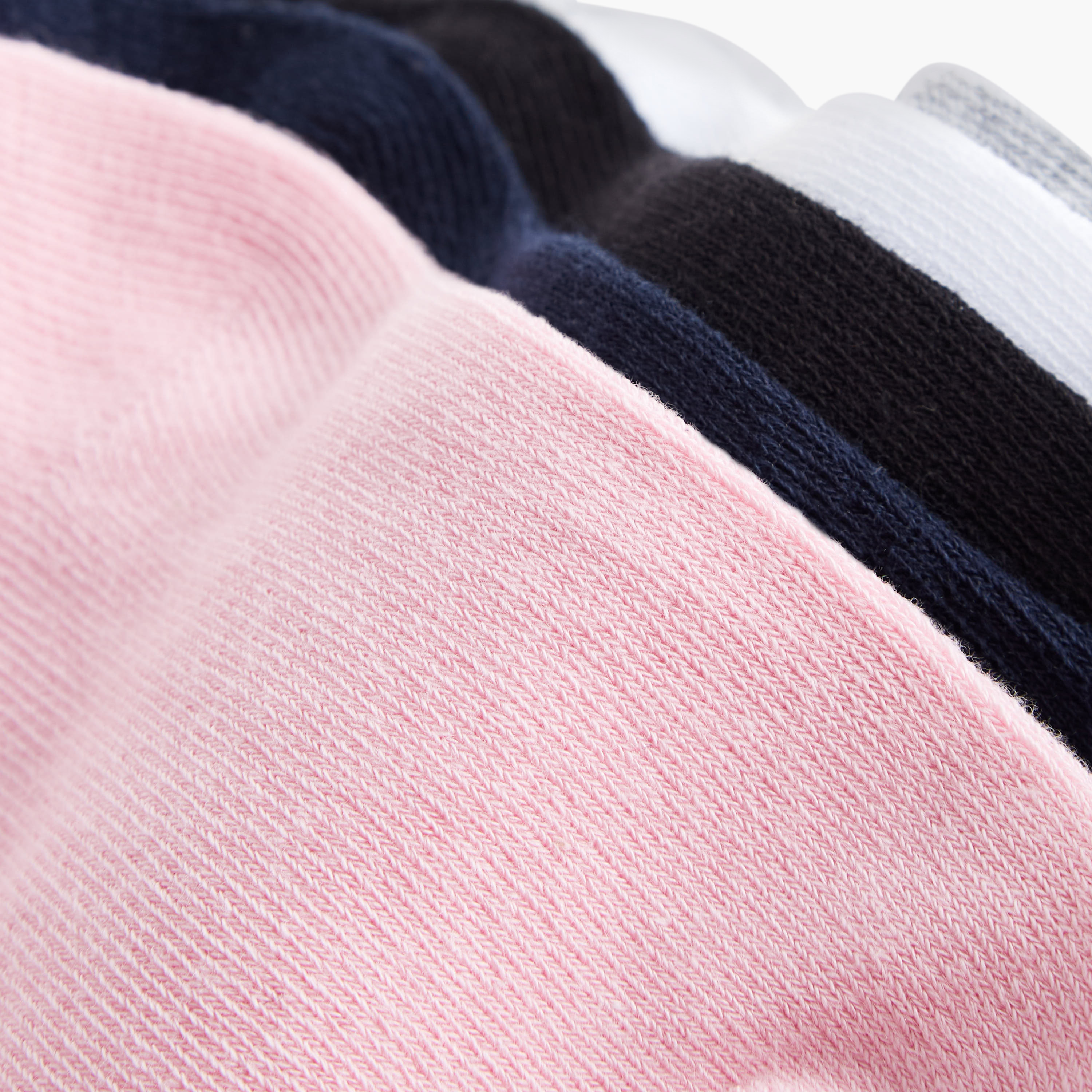 Gloo Solid Ankle-Length Socks with Elasticised Hem - Set of 5-girls-accessories-socks-image-4