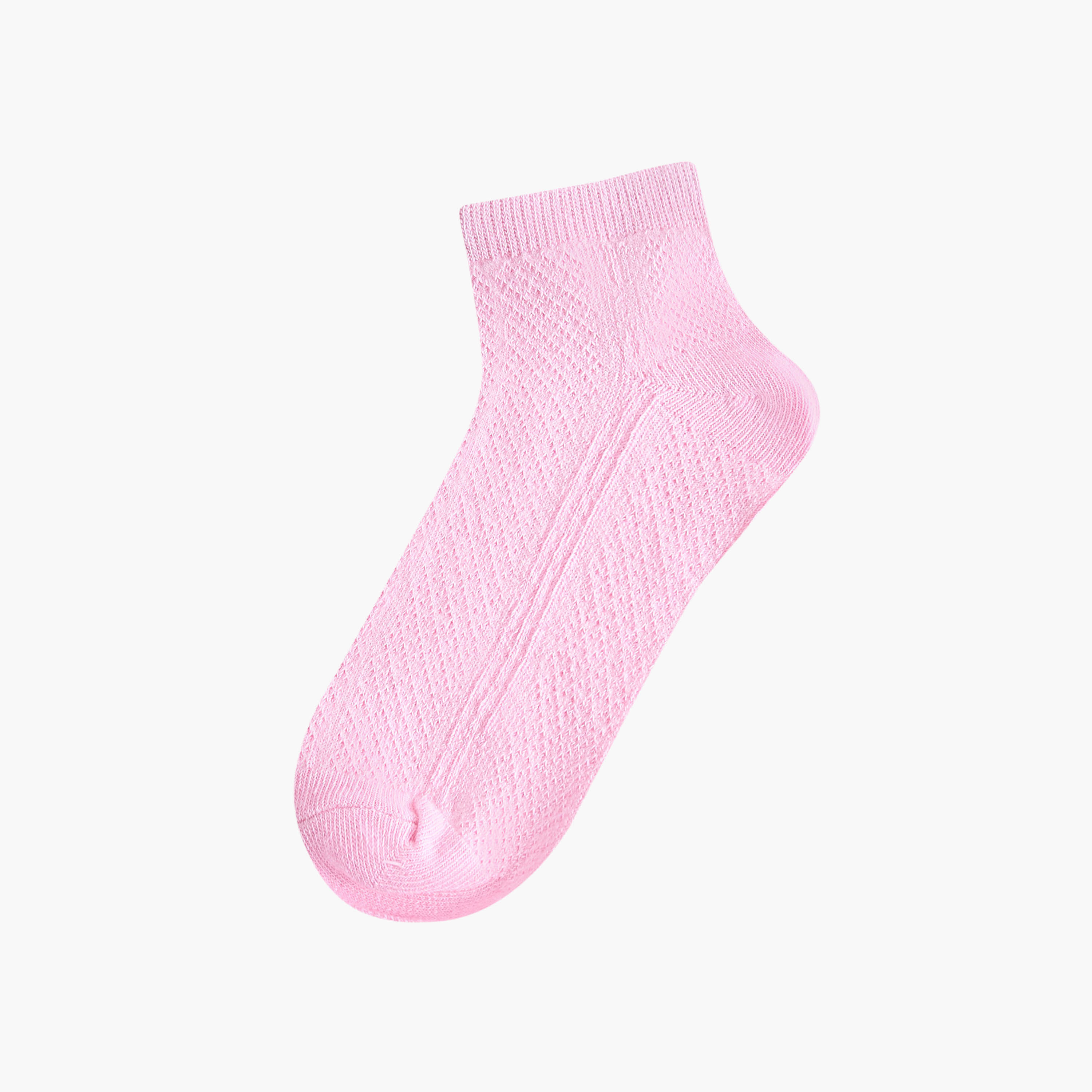 جوارب مضلعة بطول الكاحل وحواف مطاطية من جلوو - طقم من 5 أزواج-girls-accessories-socks-image-4