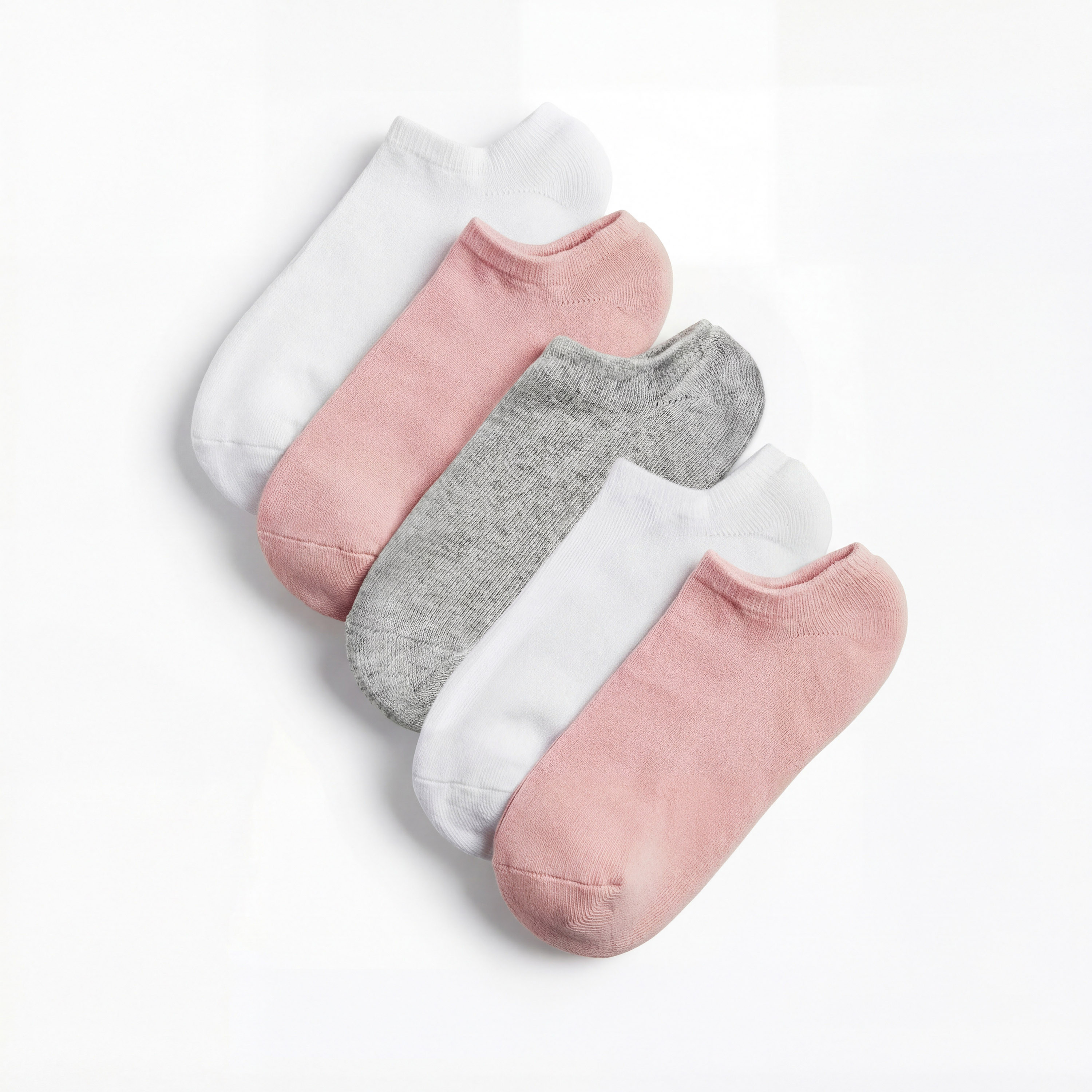 Gloo Ribbed Ankle-Length Socks with Cuffed Hem - Pack of 5-girls-accessories-socks-image-1
