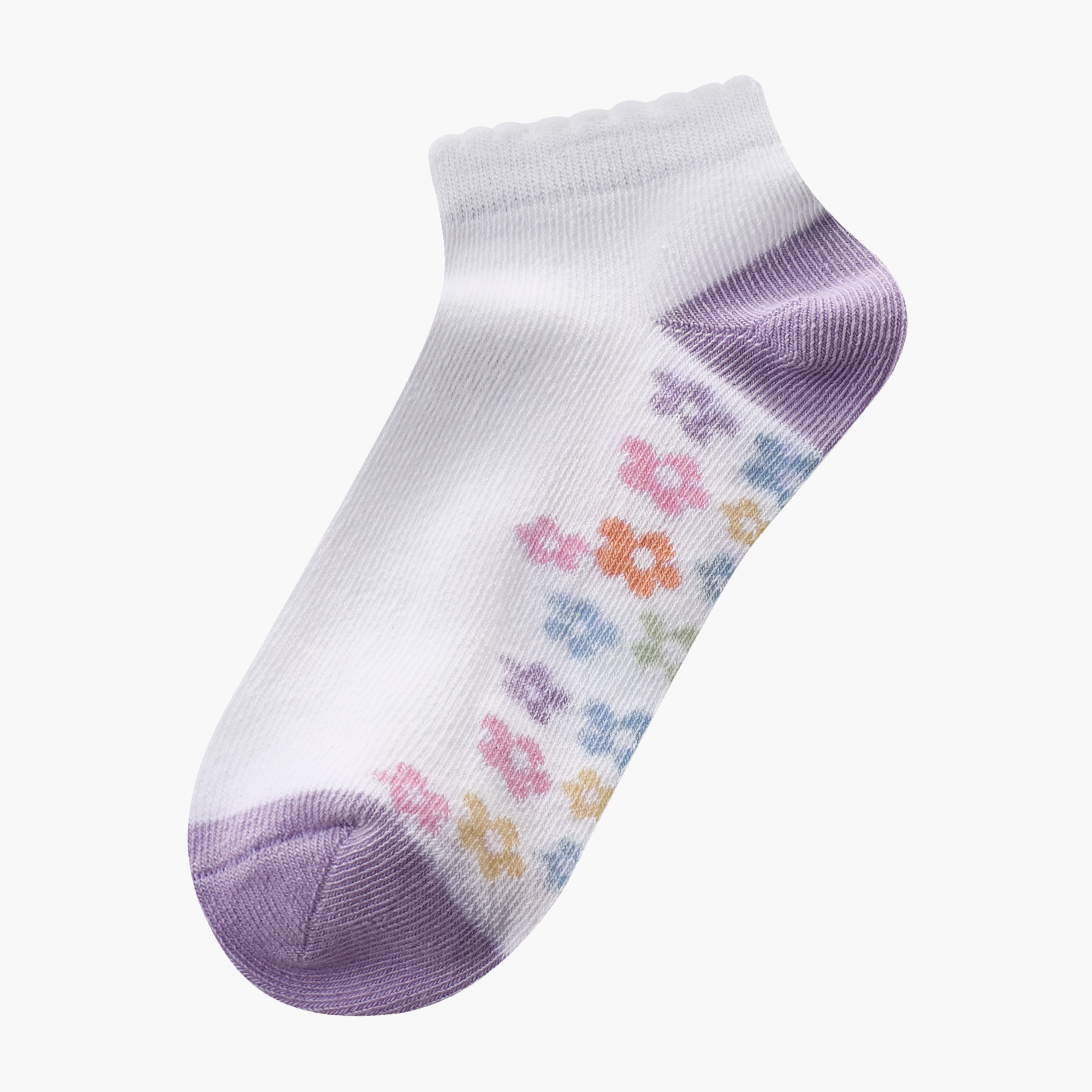 طقم جوارب 3 أزواج للبنات بطبعات زهرية من جونيورز-girls-accessories-socks-image-2