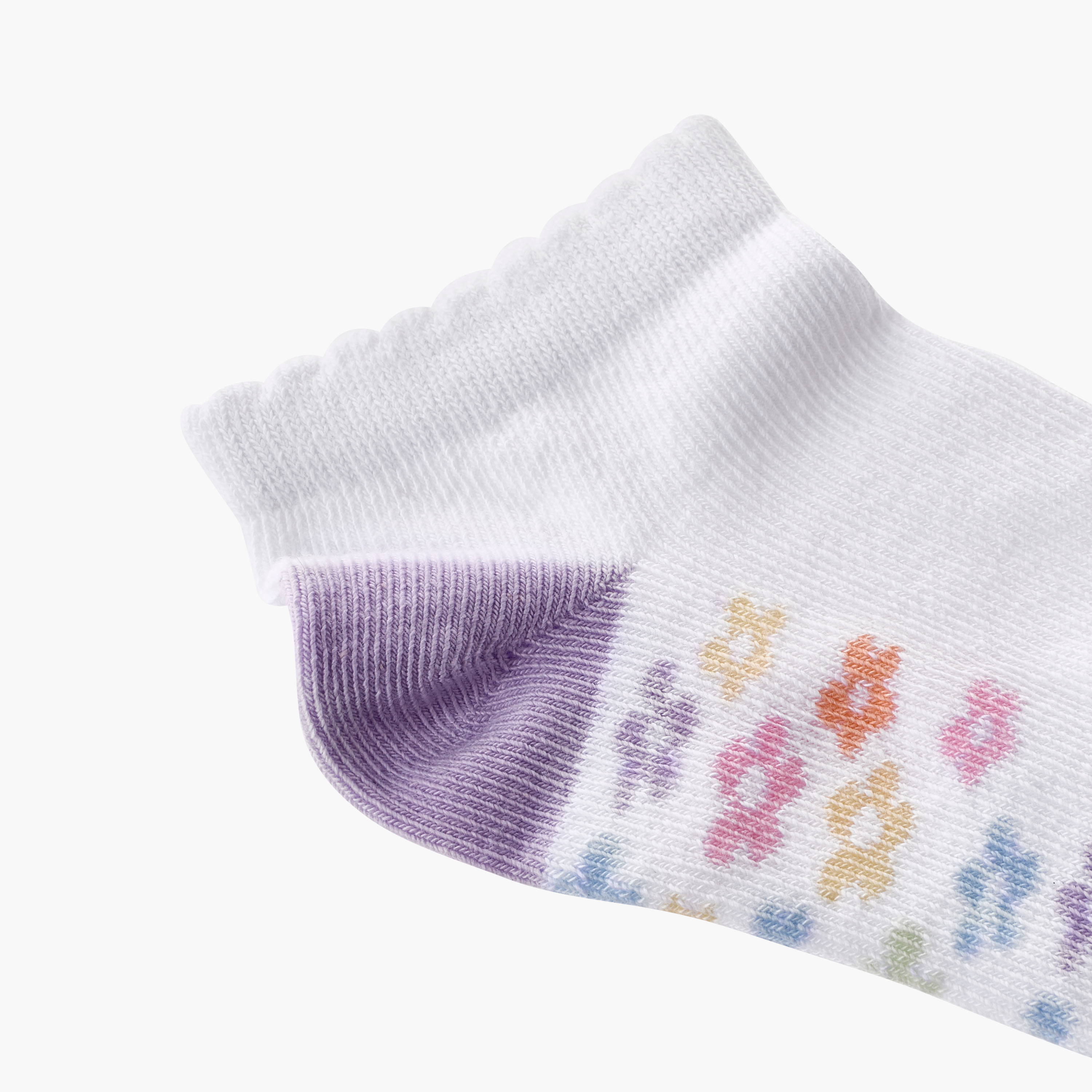 طقم جوارب 3 أزواج للبنات بطبعات زهرية من جونيورز-girls-accessories-socks-image-3