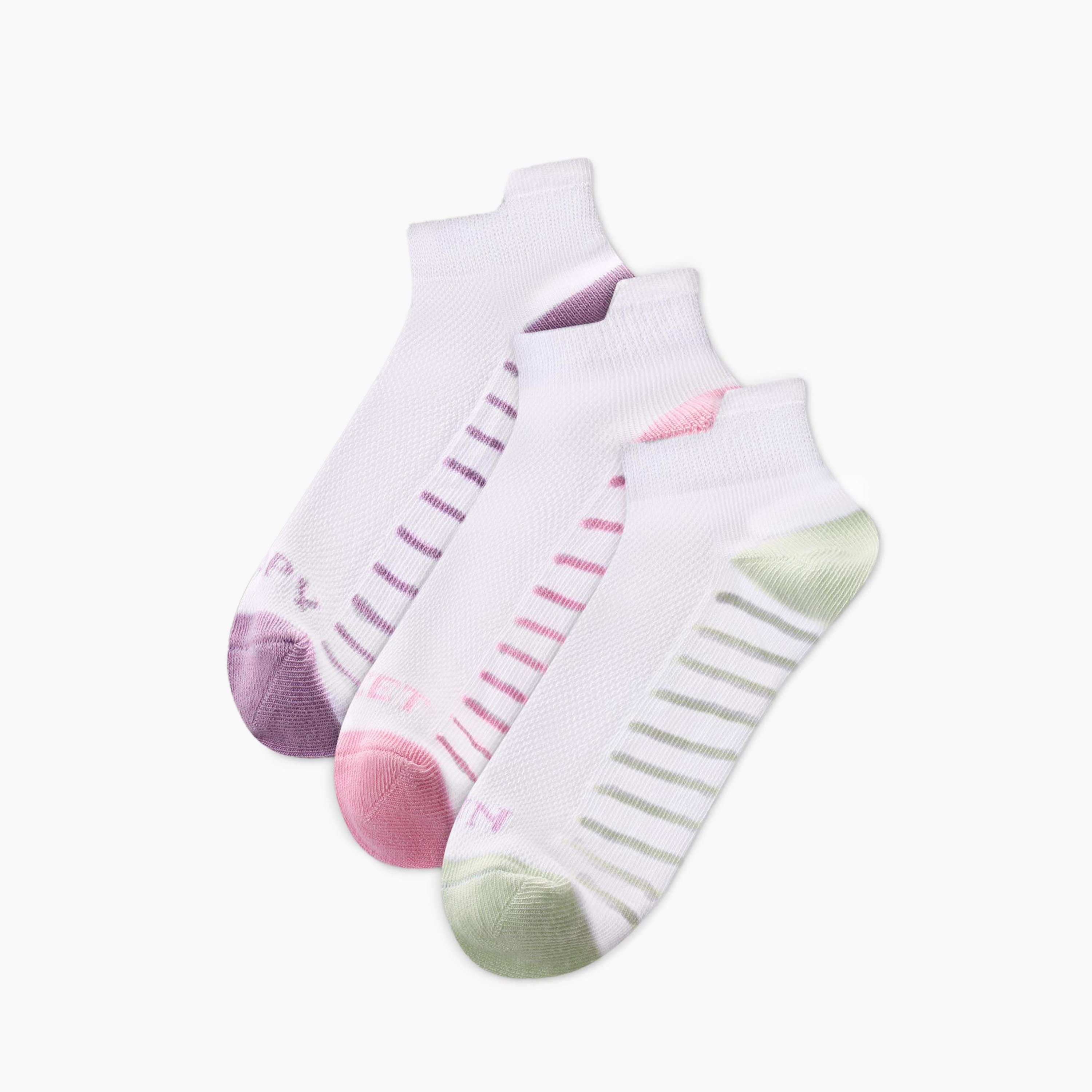 Pack of 3 Juniors Girls Socks with Stripes-girls-accessories-socks-image-1
