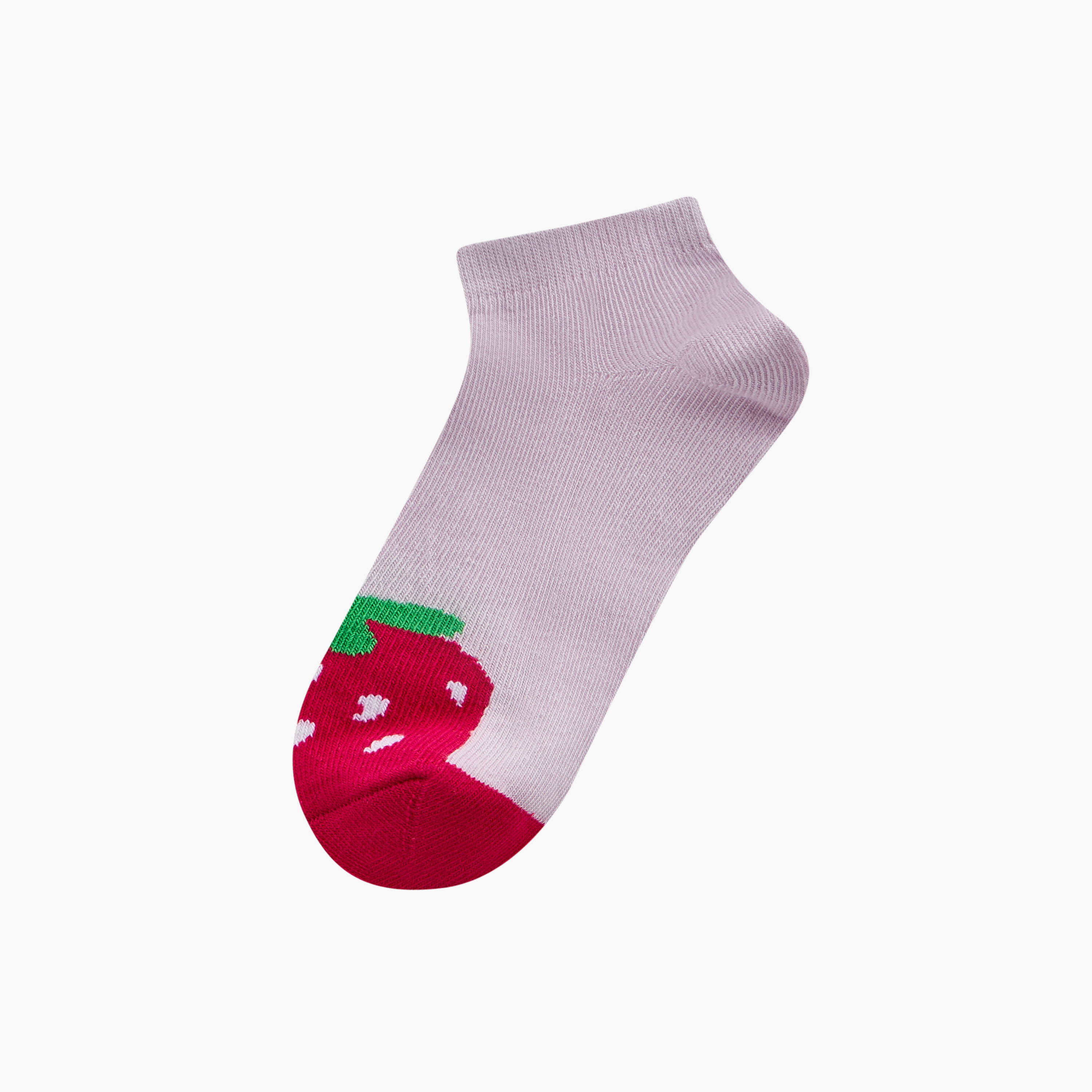 Juniors Fruit Print Ankle Length Socks - Set of 7-baby-girls-accessories-socks-image-2