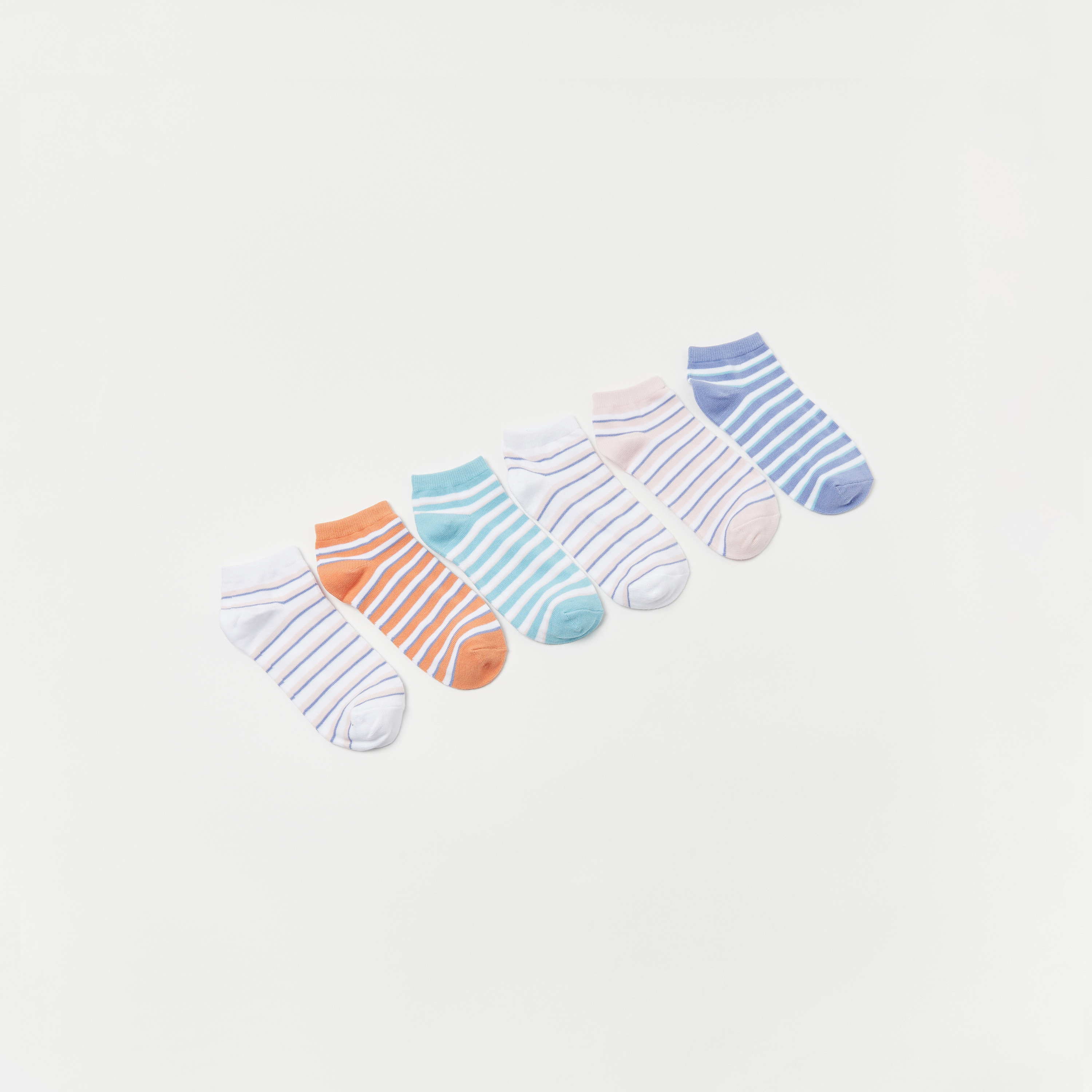 Gloo Striped Socks - Set of 6-girls-accessories-socks-image-1