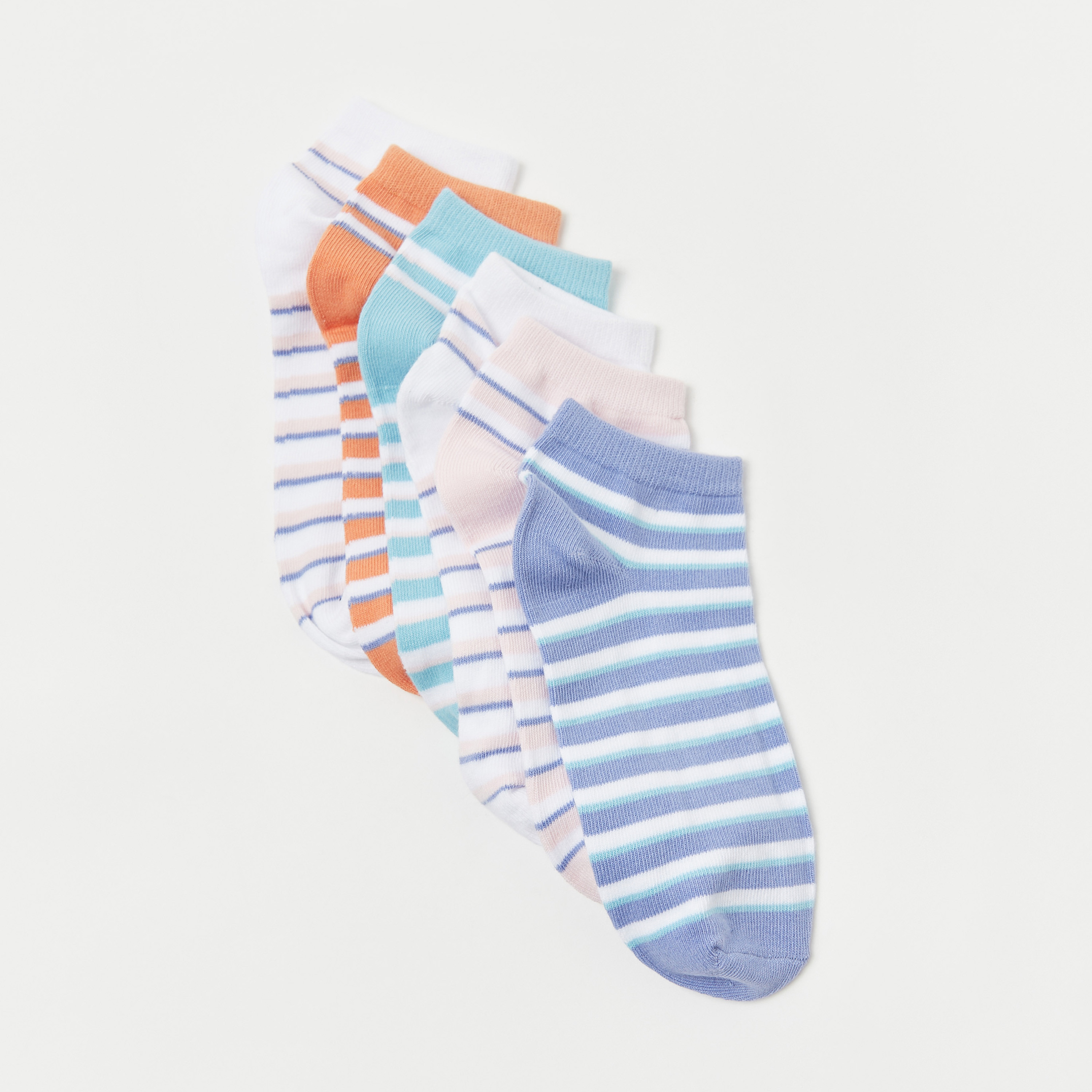 Gloo Striped Socks - Set of 6-girls-accessories-socks-image-2