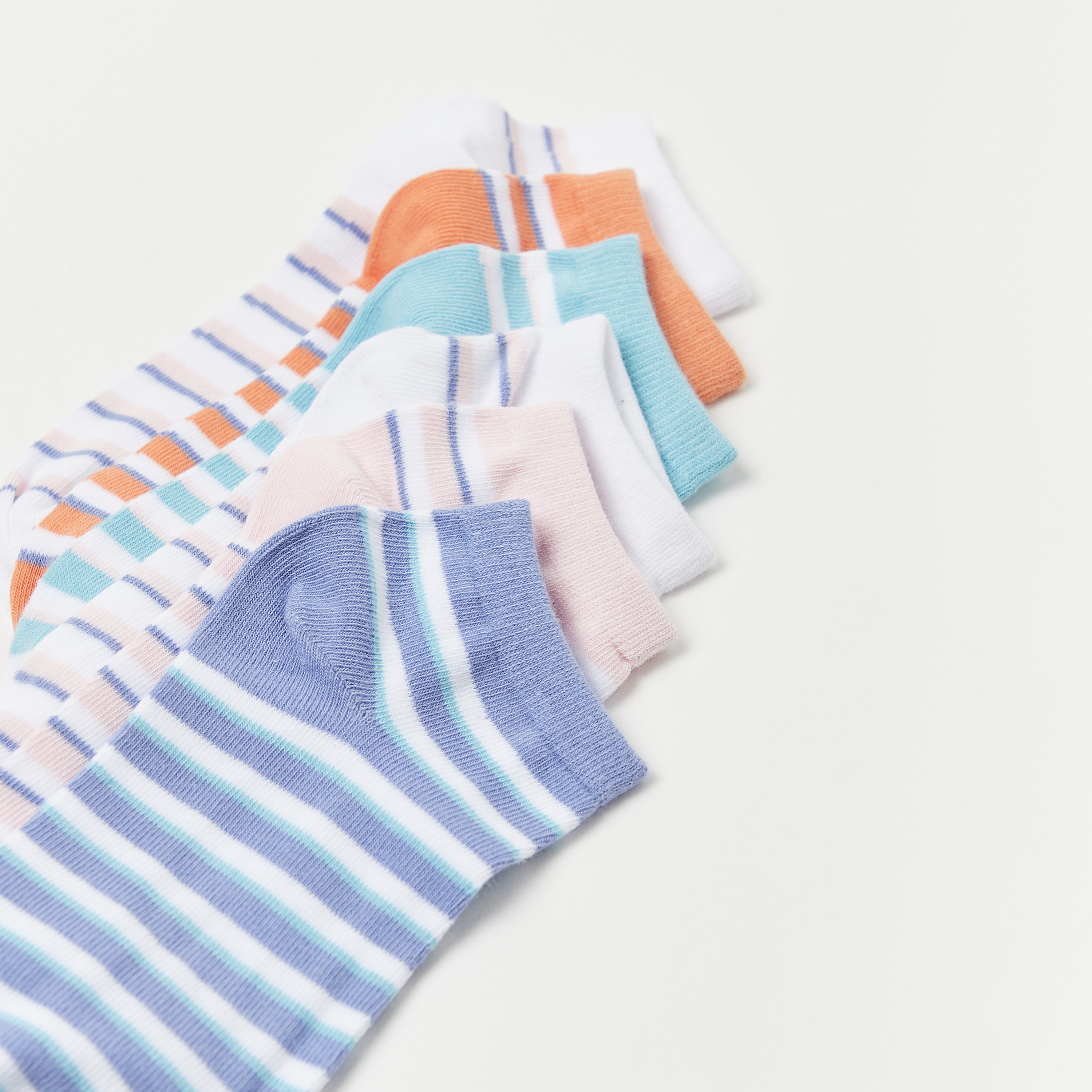 Gloo Striped Socks - Set of 6-girls-accessories-socks-image-3