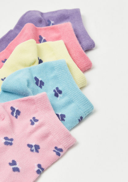 Gloo Butterfly Print Socks - Set of 5-Socks-image-2