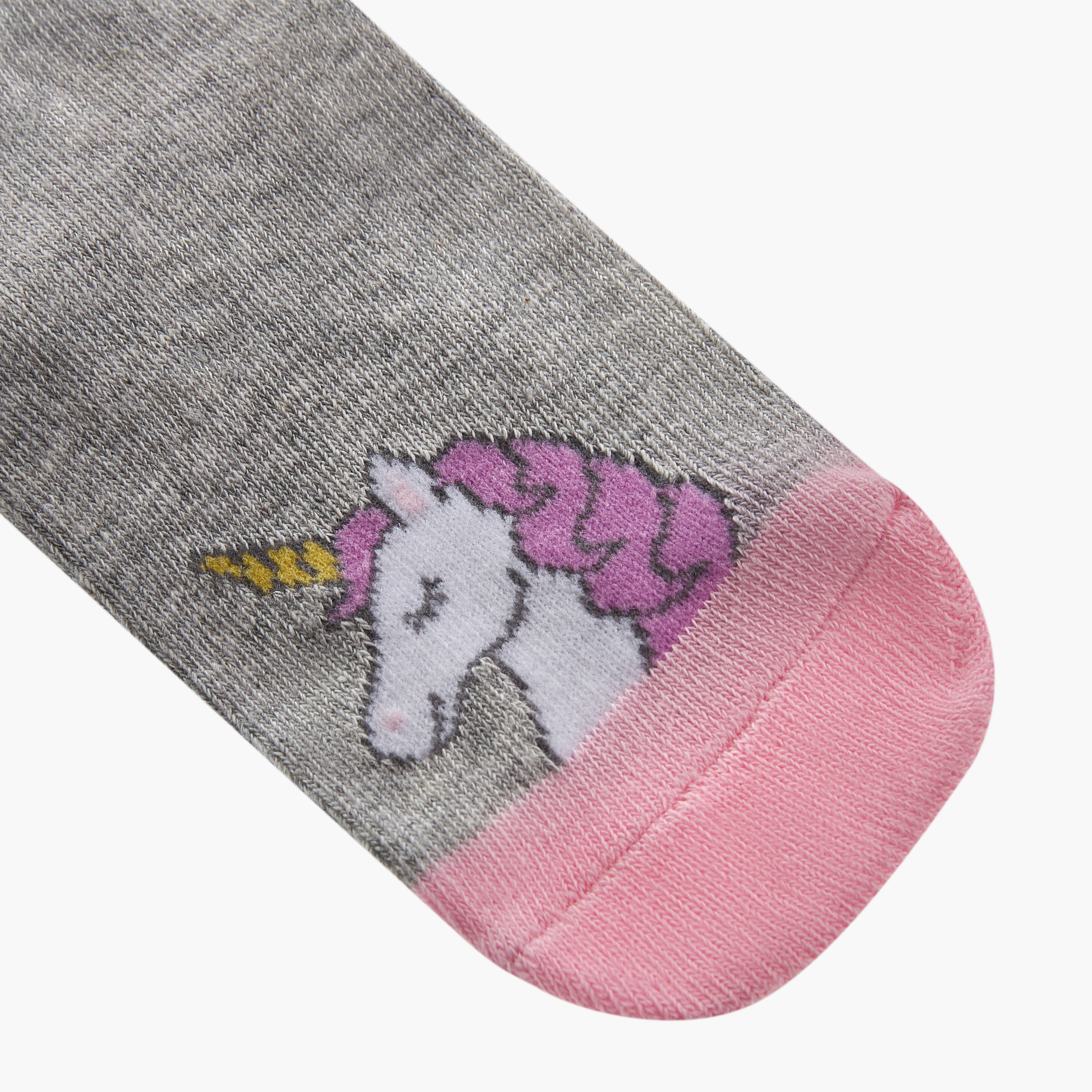 طقم جوارب 5 أزواج بطول الكاحل بطبعات يونيكورن من جلو-girls-accessories-socks-image-5