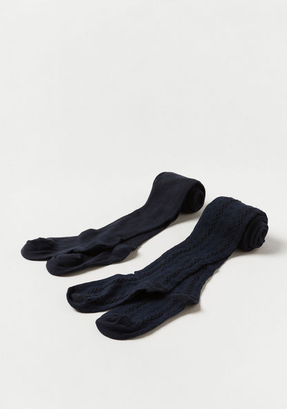 Juniors Assorted Tights - Set of 2-Socks-image-0