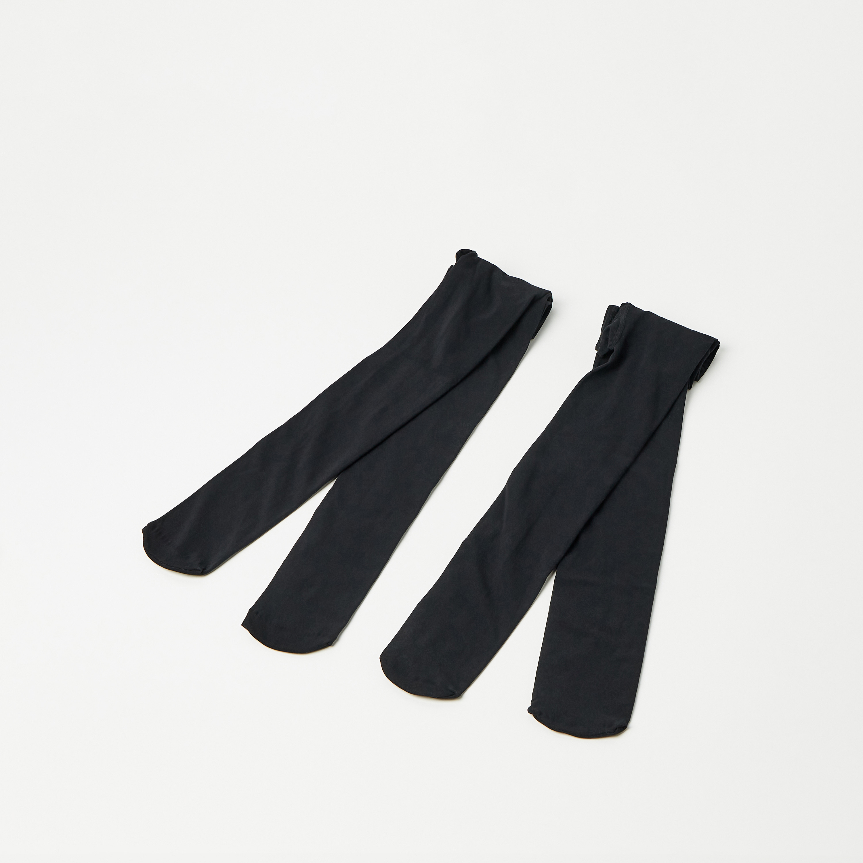 Juniors Solid Tights - Set of 2-girls-accessories-socks-image-1