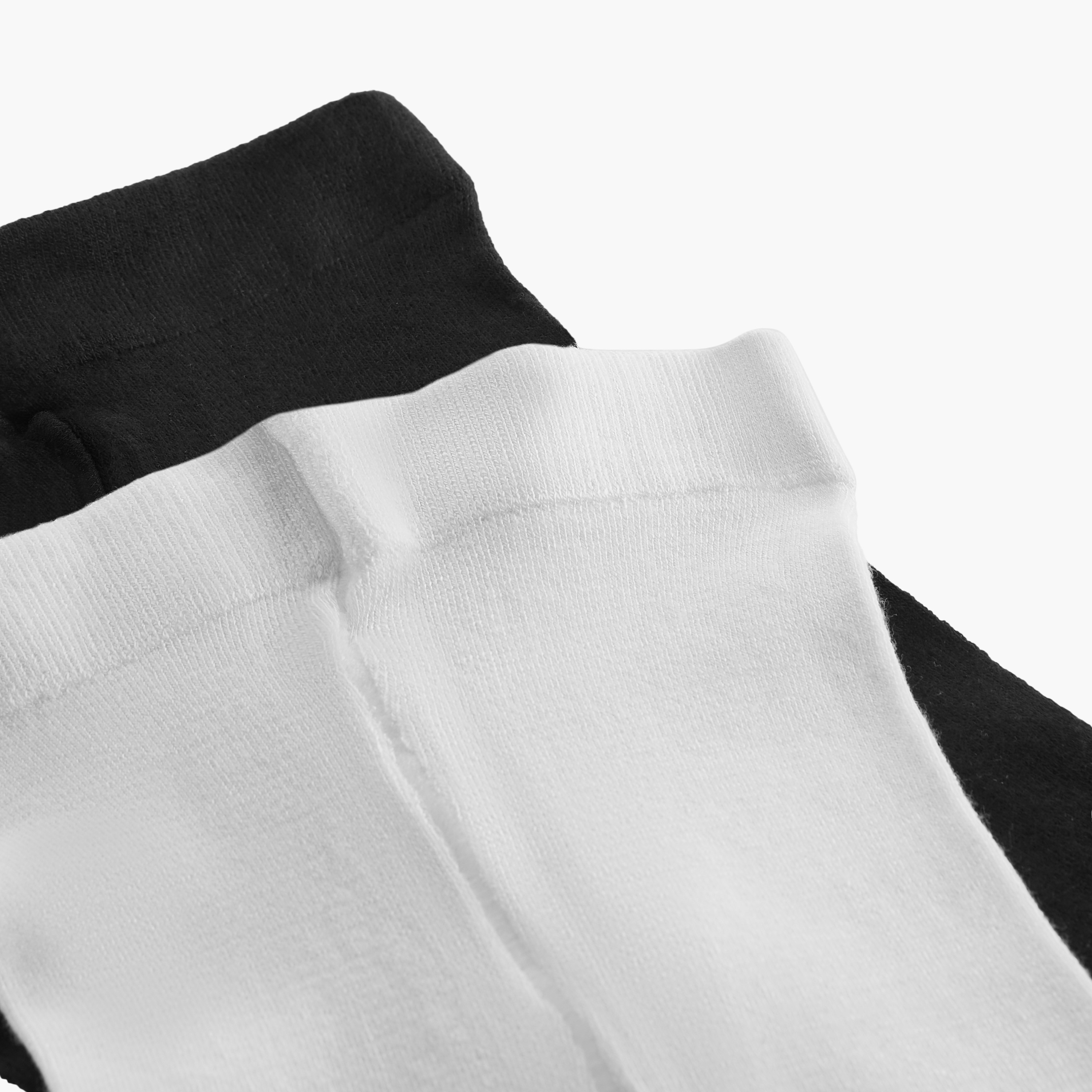 Juniors Solid Tights with Elasticated Waistband - Set of 2-baby-girls-accessories-socks-image-5