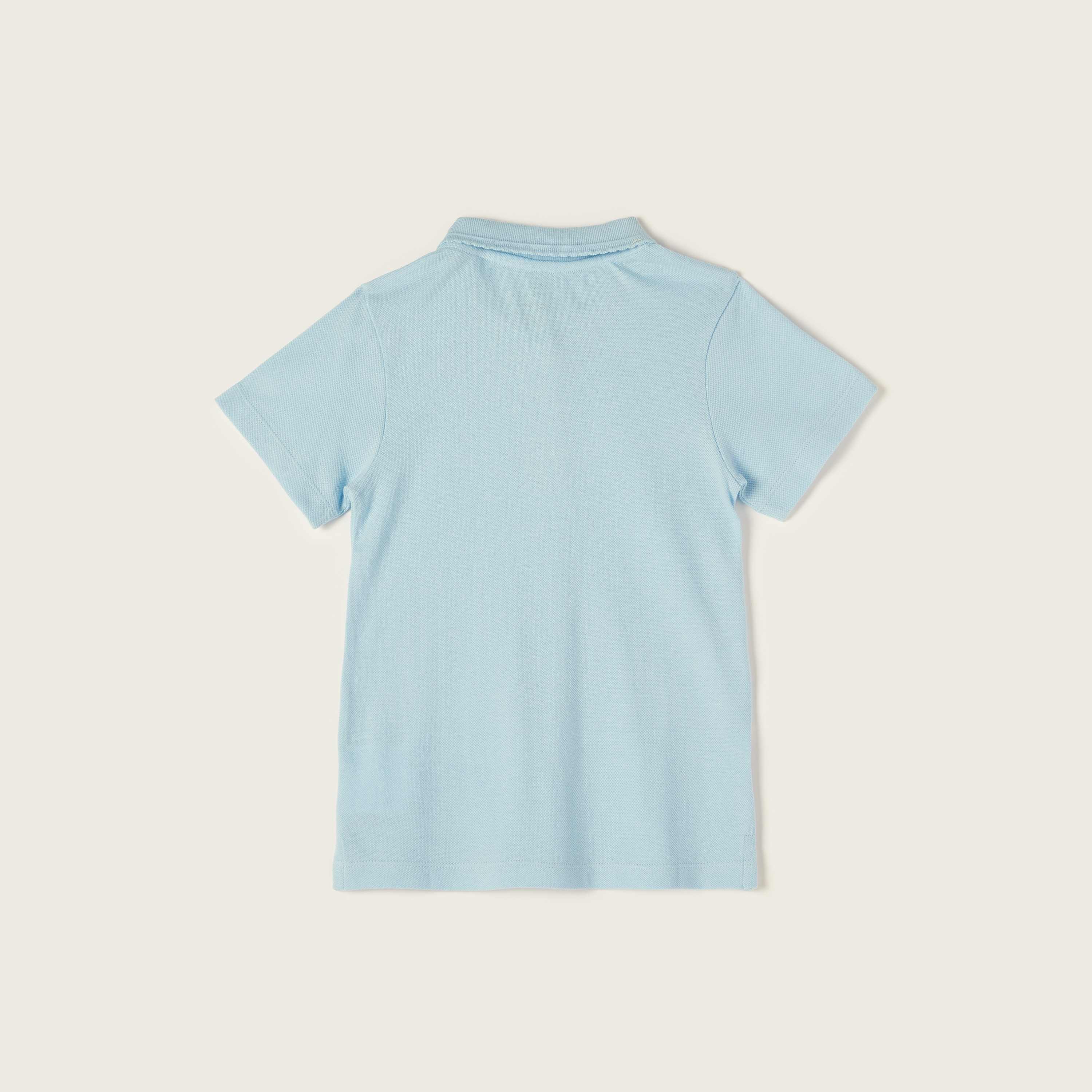 Juniors Solid Short Sleeves Polo T-shirt-girls-clothing-tshirts-image-4