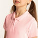 Juniors Solid Short Sleeves Polo T-shirt-T Shirts-thumbnail-2