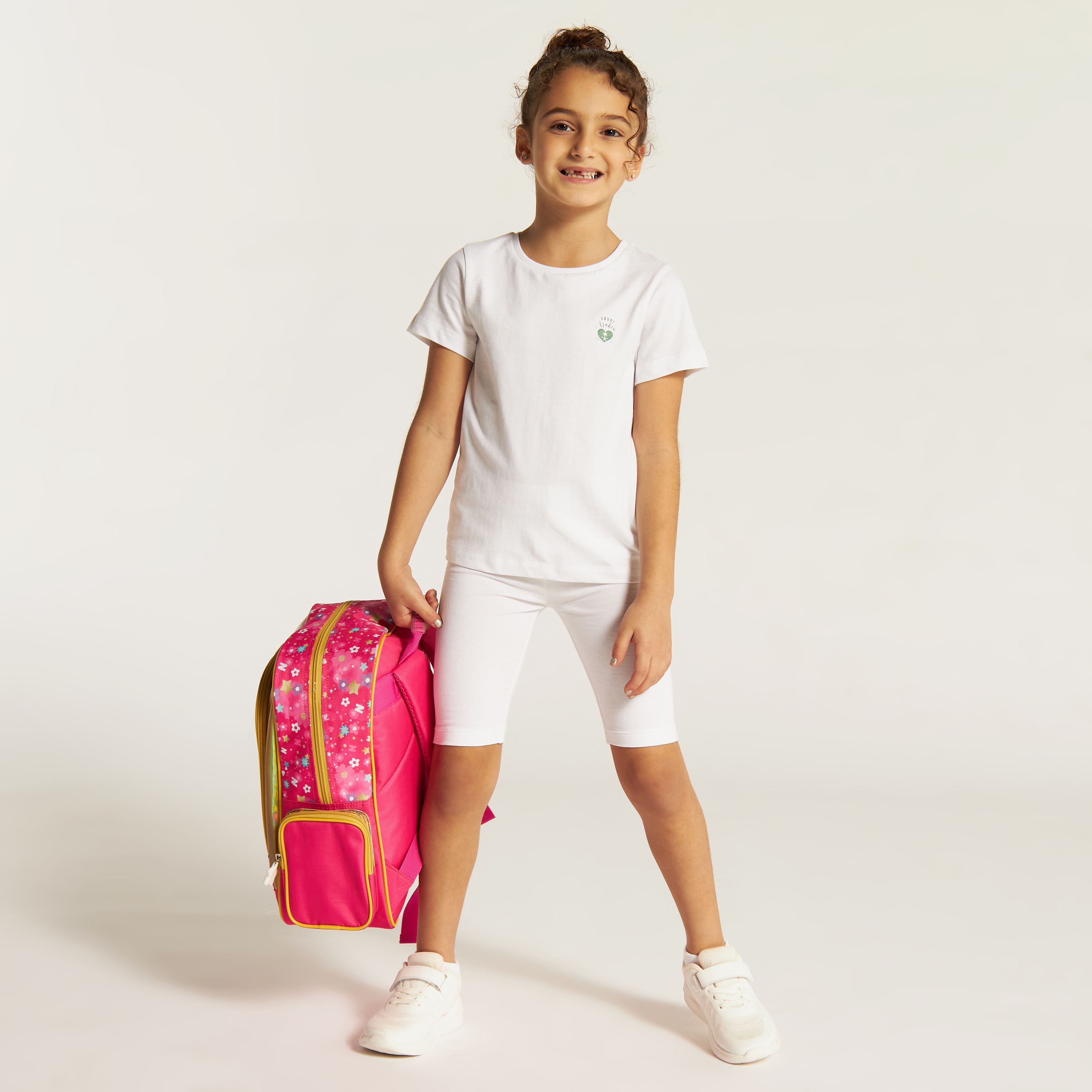 تيشيرت بياقة مستديرة وأكمام قصيرة وطبعات من جونيورز-girls-clothing-schoolwear-tshirts-image-2