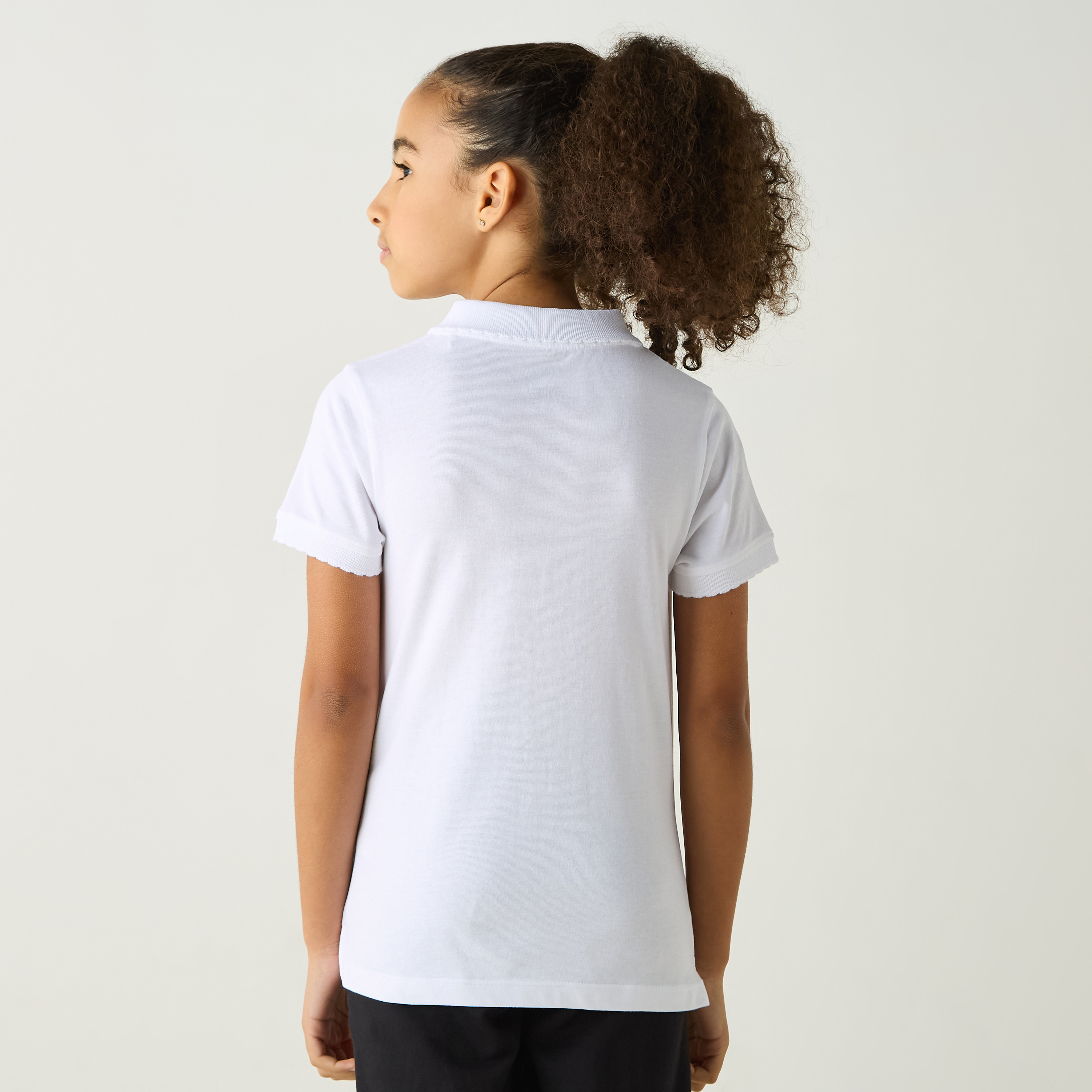 تيشيرت بولو بأكمام قصيرة وطبعات من جونيورز-girls-clothing-schoolwear-tshirts-image-3