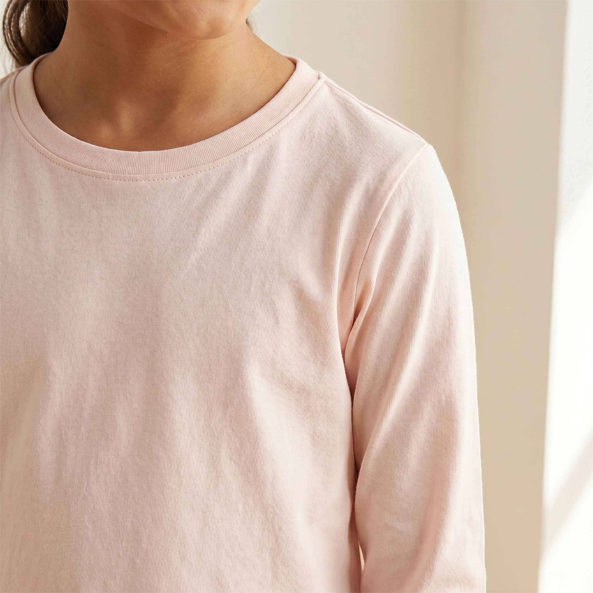 تيشيرت بيج مدرسي بياقة ضيقة للبنات من جونيورز-girls-clothing-schoolwear-tshirts-image-6