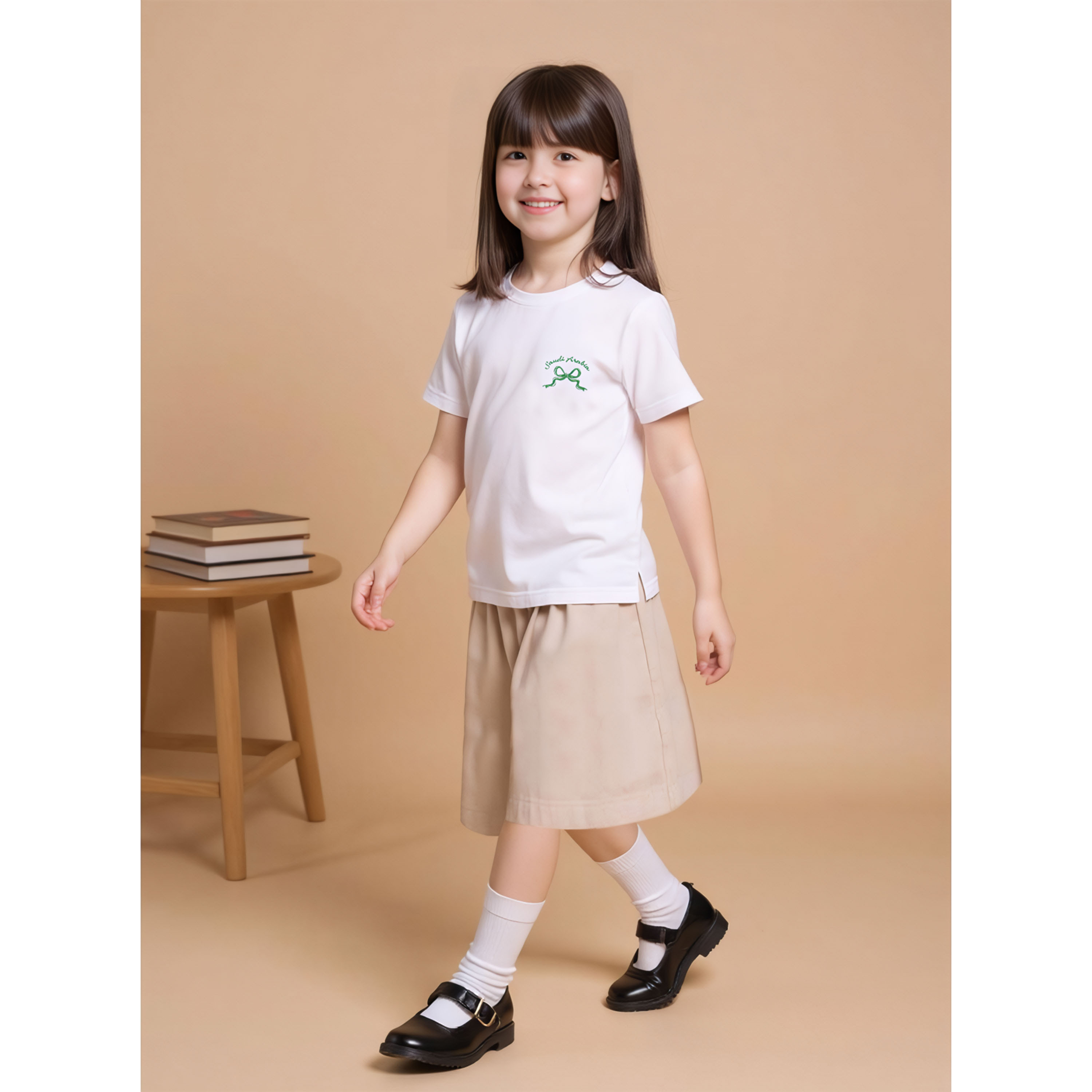 تيشيرت بطبعات وأكمام قصيرة من جونيورز-girls-clothing-schoolwear-tshirts-image-2