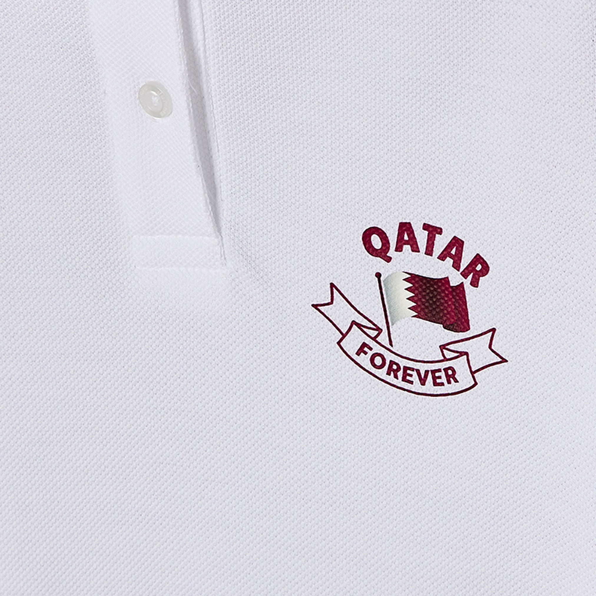 Juniors Collared Short Sleeves T-shirt with Qatar Print-girls-clothing-schoolwear-tshirts-image-4