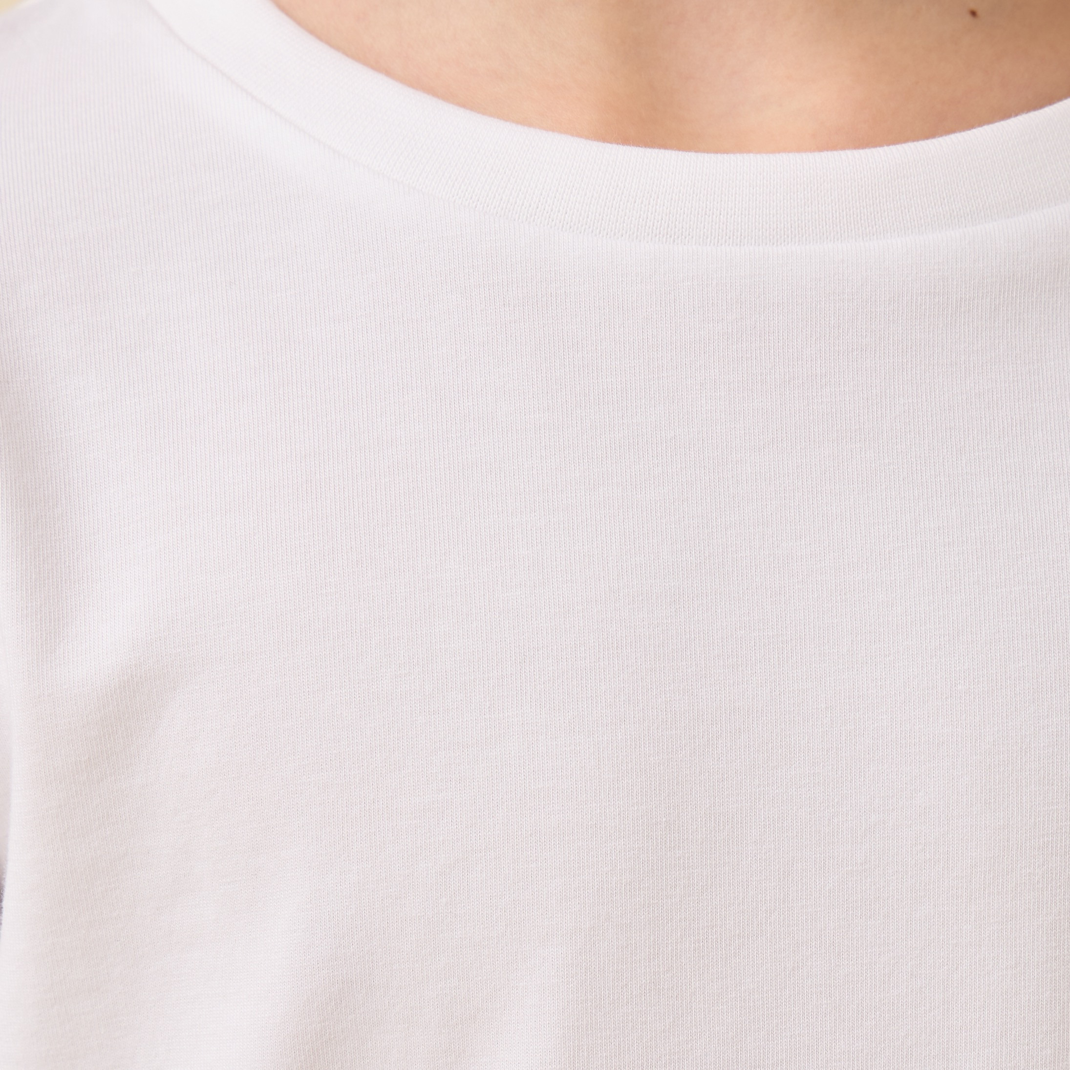 Juniors Solid Round Neck T-shirt with Long Sleeves-girls-clothing-schoolwear-tshirts-image-5