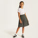 Juniors Solid Shirt with Peter Pan Collar and Puff Sleeves-Tops-thumbnailMobile-0