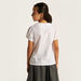 Juniors Solid Shirt with Peter Pan Collar and Puff Sleeves-Tops-thumbnailMobile-3