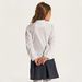 Juniors Solid Shirt with Long Sleeves and Button Closure-Tops-thumbnail-3