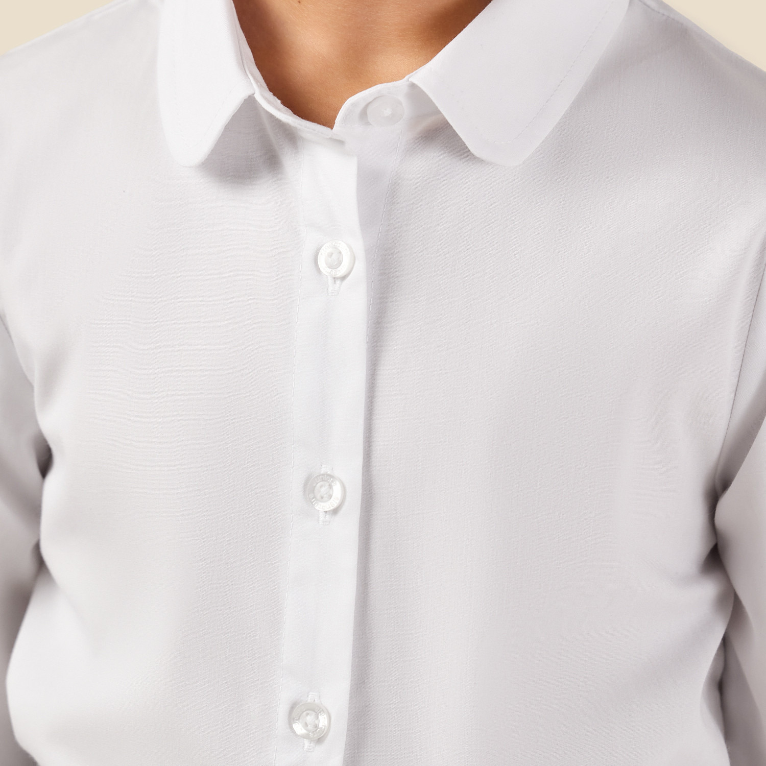 طقم قميص سادة من قطعتين بأزرار وأكمام طويلة من جونيورز-girls-clothing-blousesandshirts-image-7